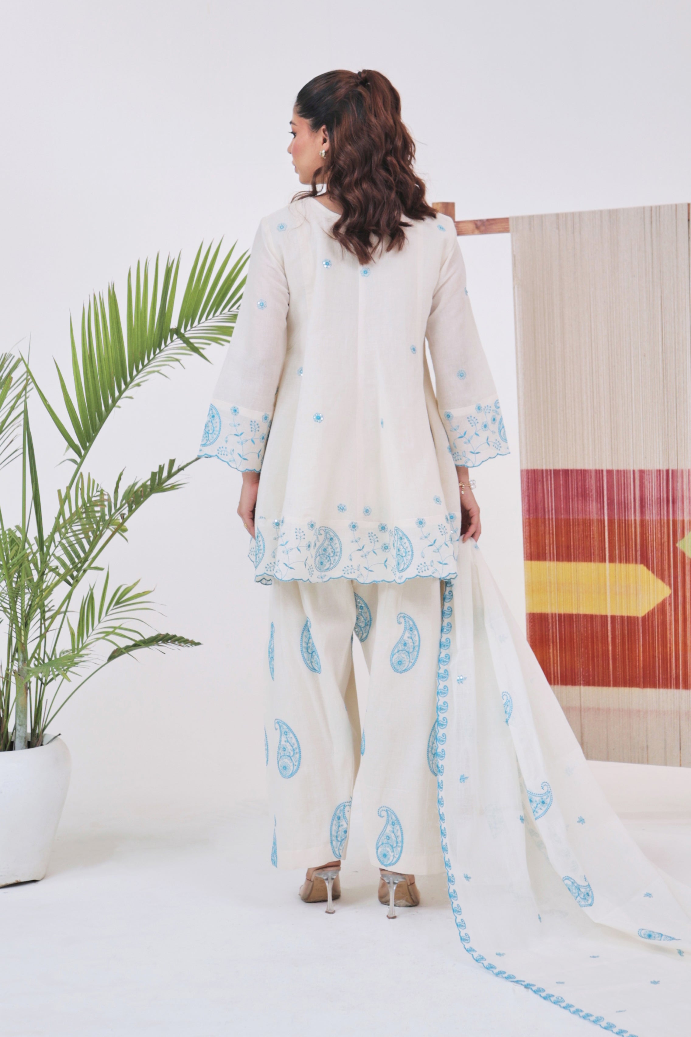 Pearl - Embroidered Farshi Salwar Set
