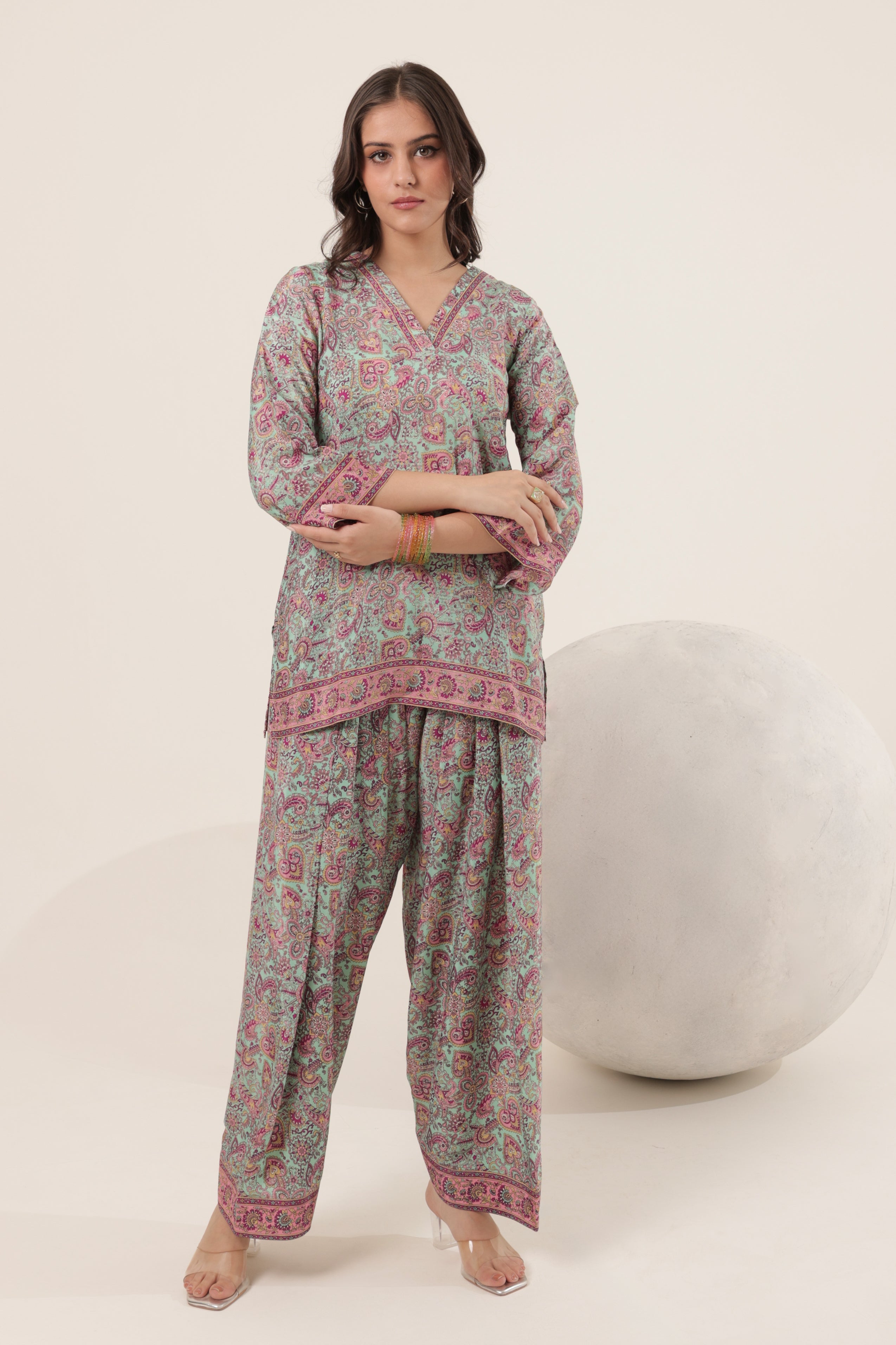Sage Lina Farshi Salwar