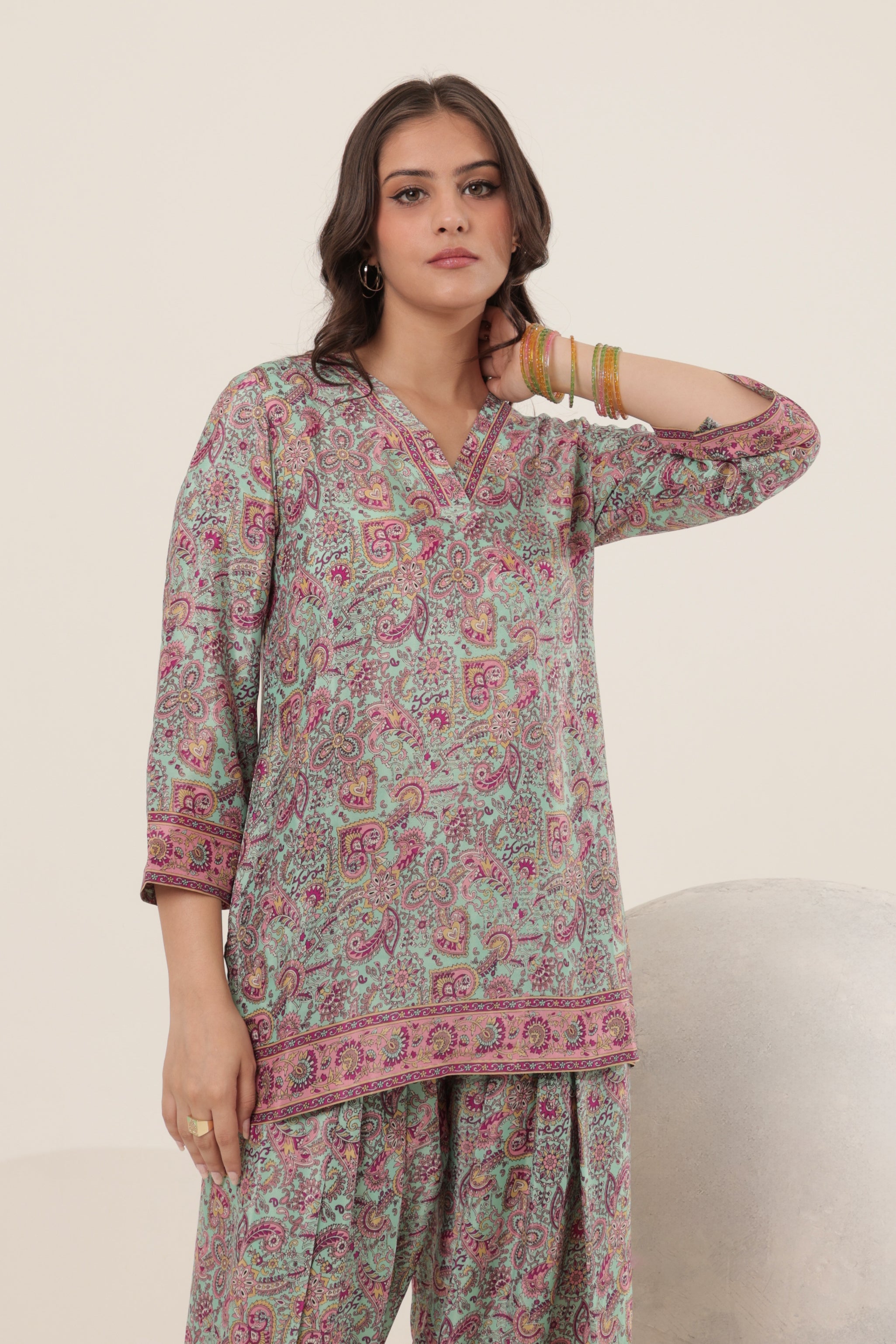 Sage Lina Farshi Salwar