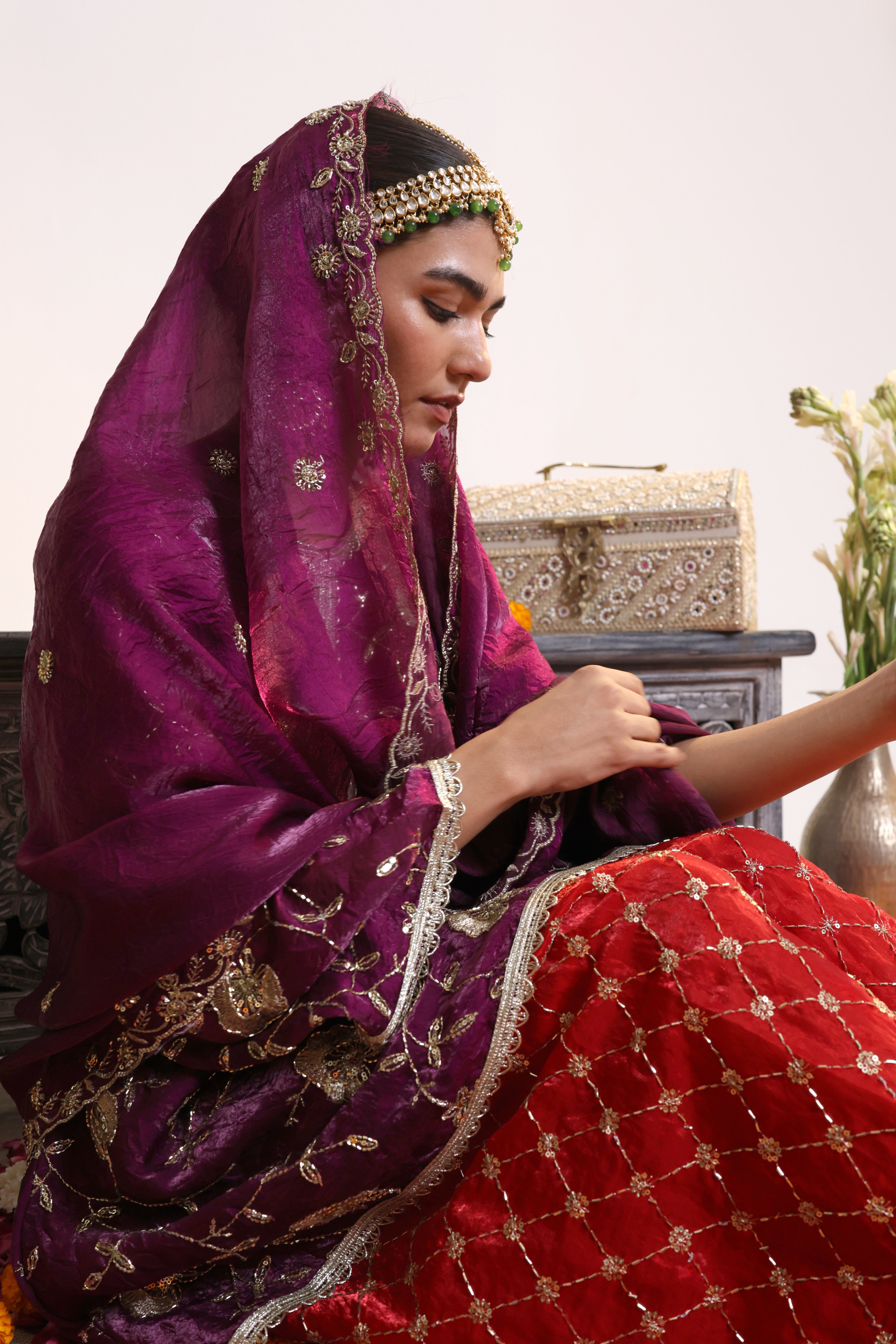 Maroon Mahira – Farshi Salwar Suit