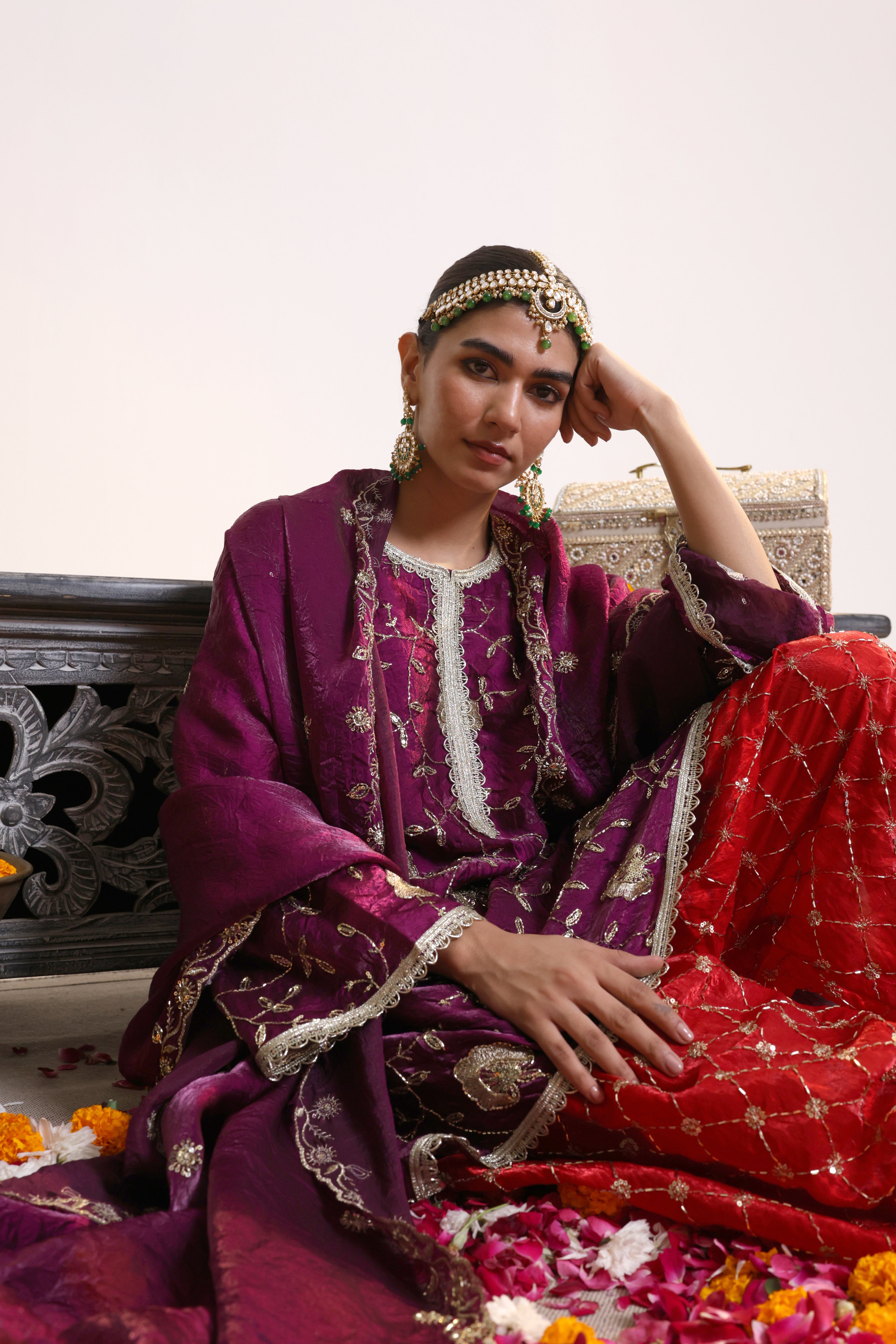 Maroon Mahira – Farshi Salwar Suit