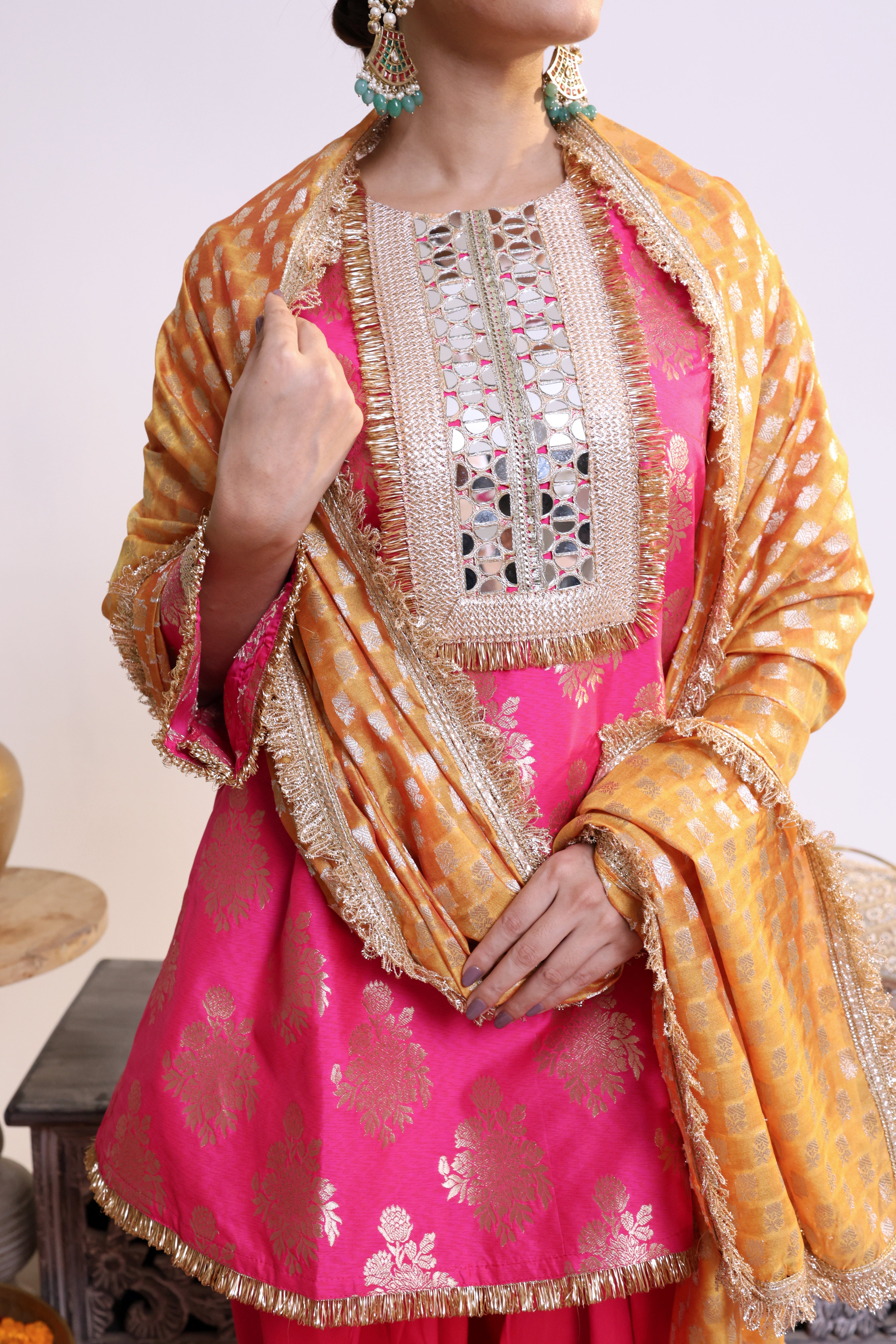 Pink Zarqa –Farshi Salwar Suit