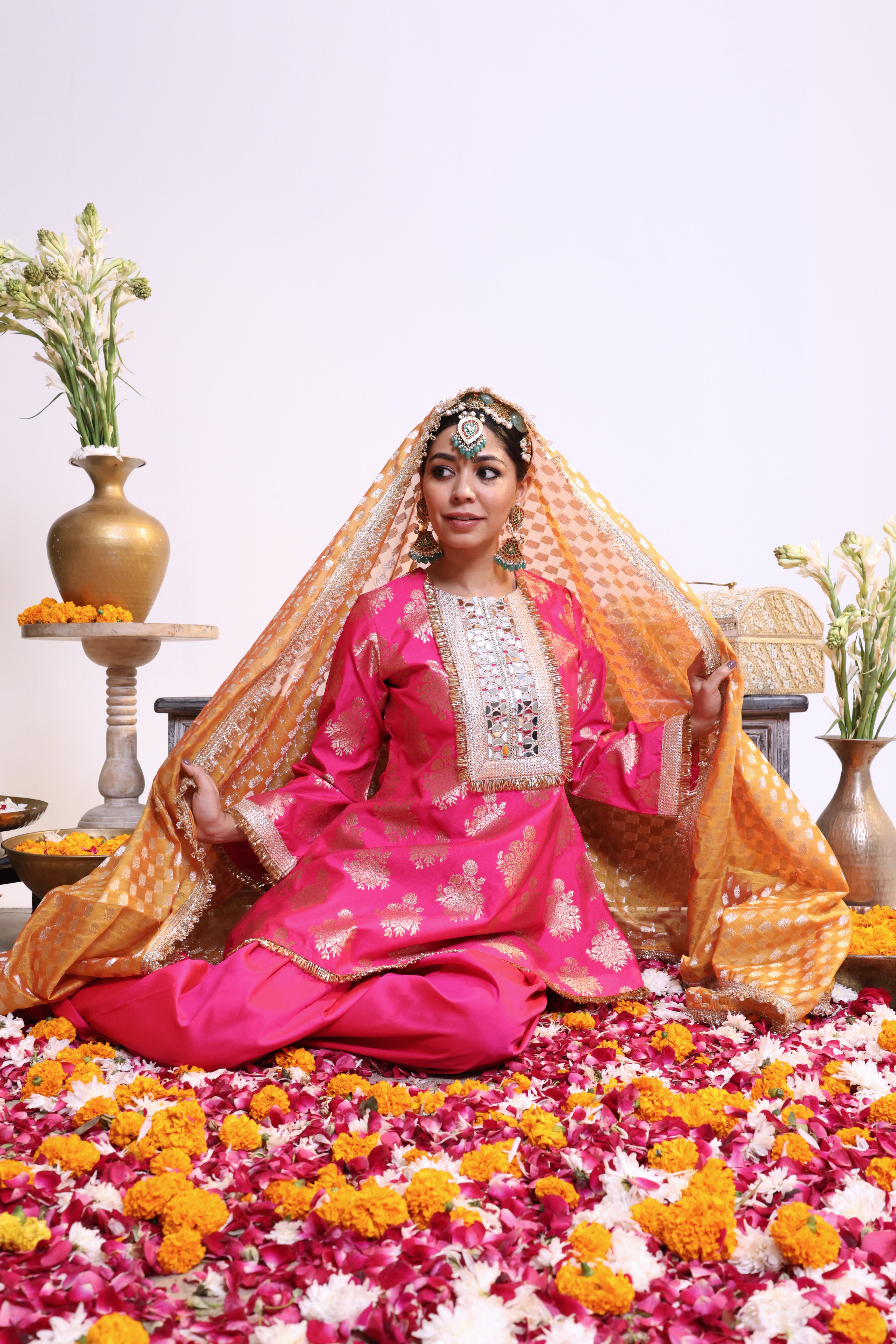 Pink Zarqa –Farshi Salwar Suit