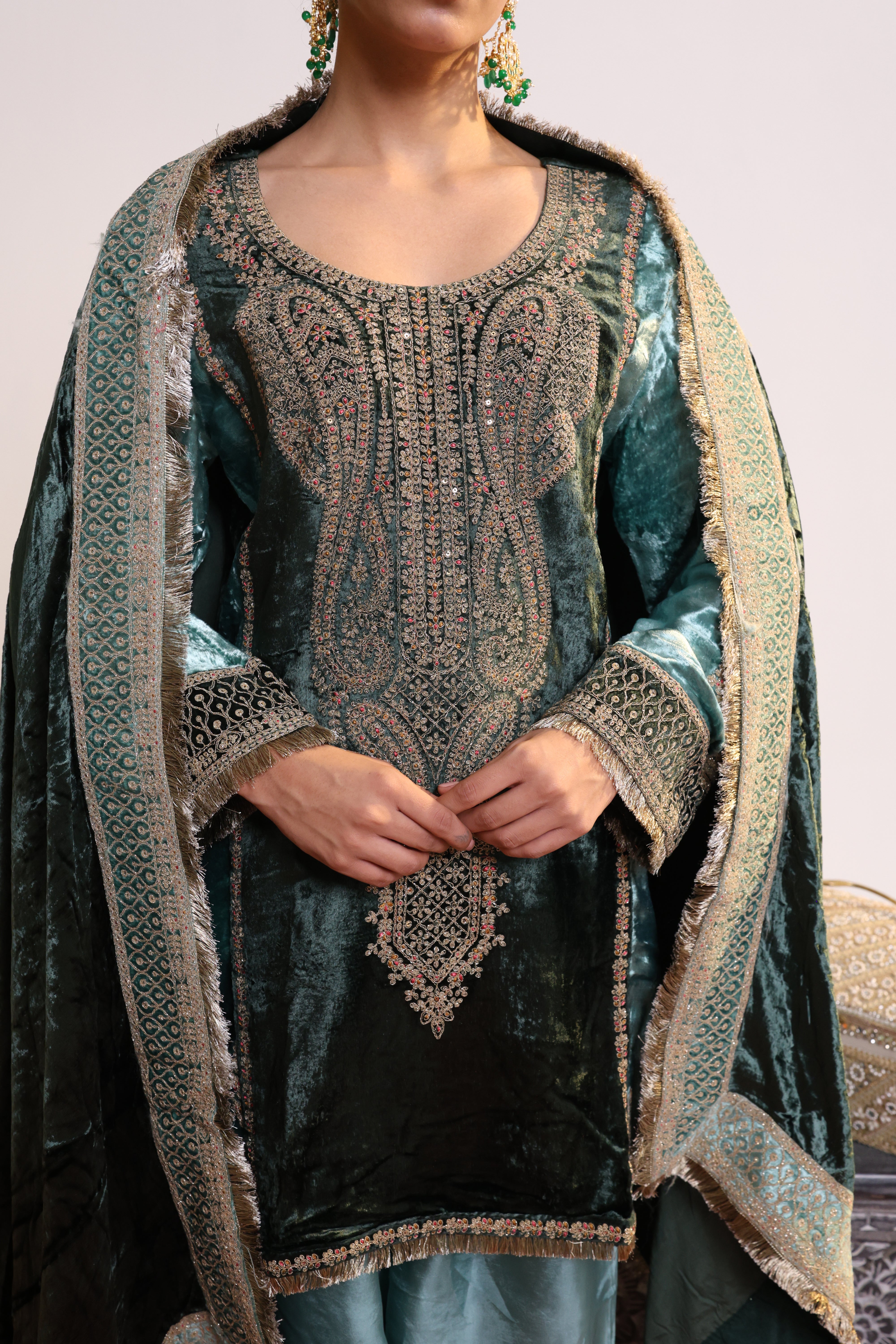 Nazira – Velvet Farshi Salwar Suit