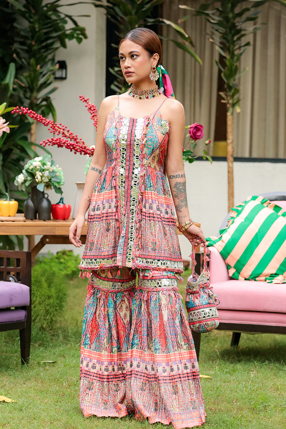ORANGE - RIVARA GHARARA SET