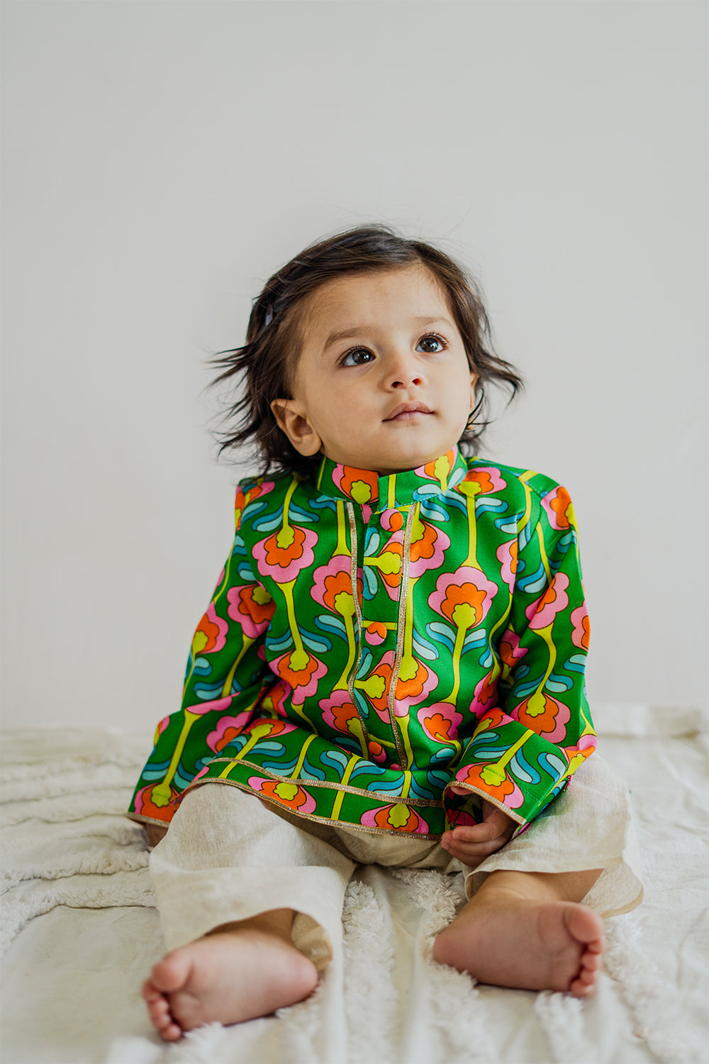 Playful Kurta Set Outfit for Boys