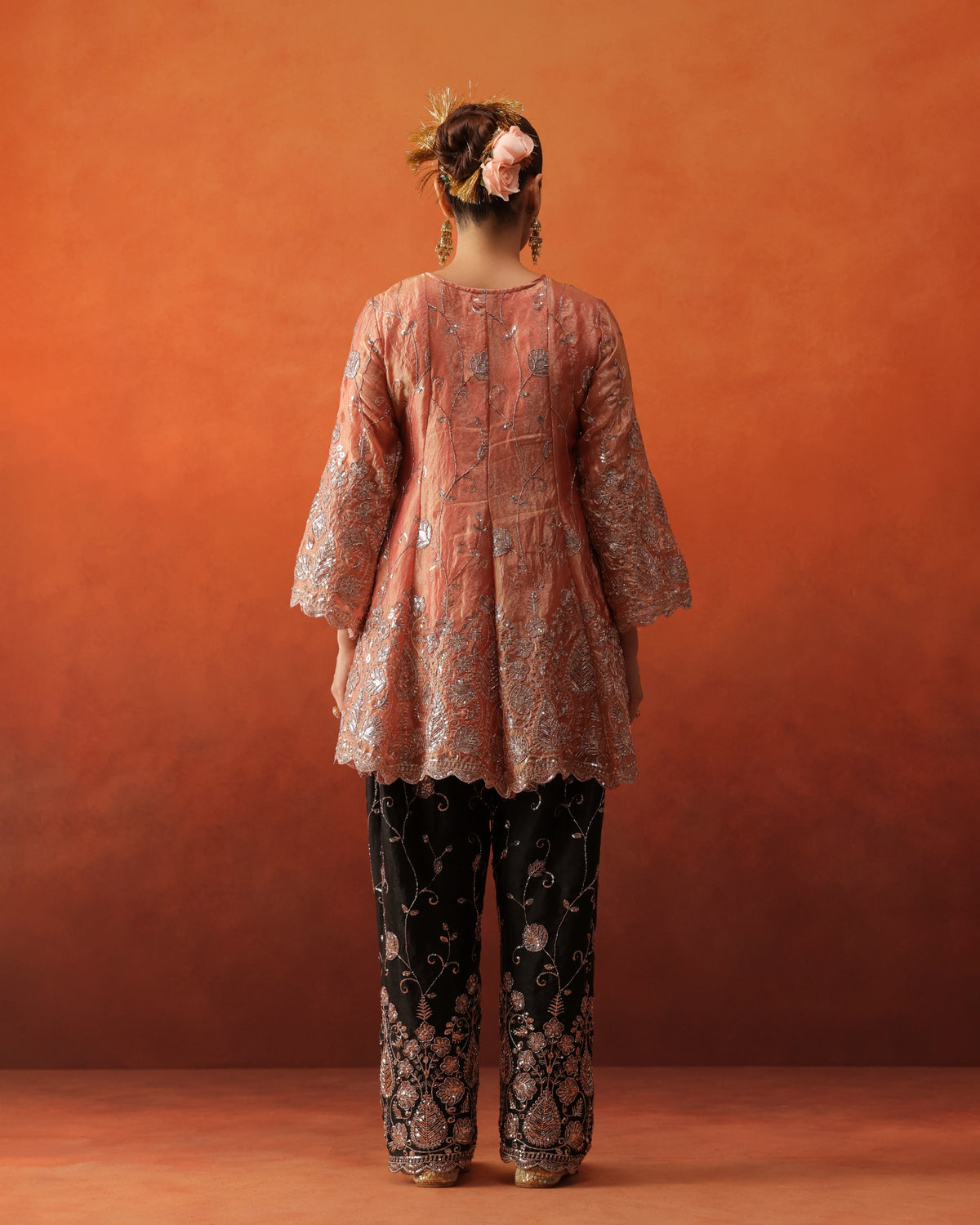 Mahnoor - Tailored Tapered Trousers Set with Dupatta