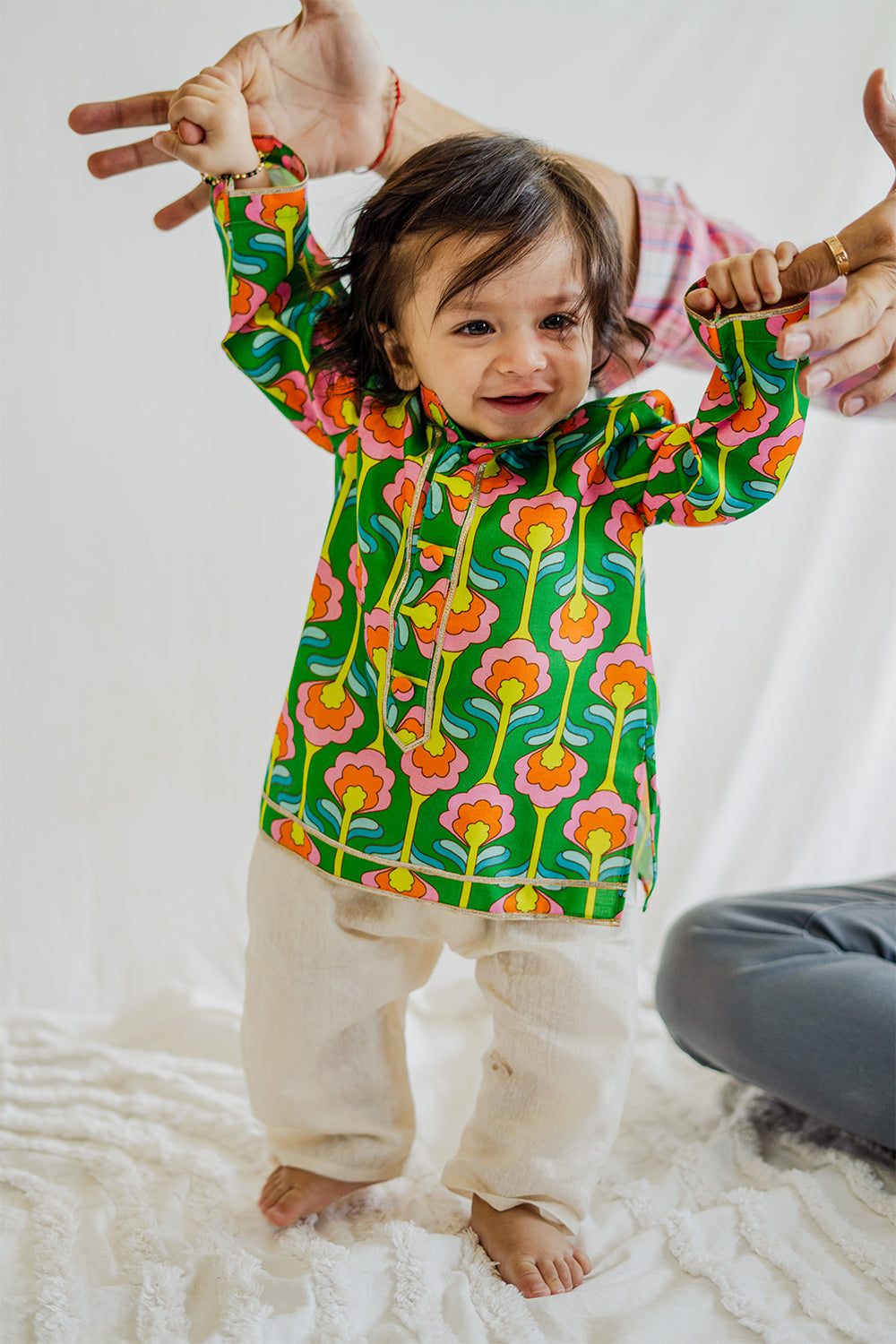 Playful Kurta Set Outfit for Boys