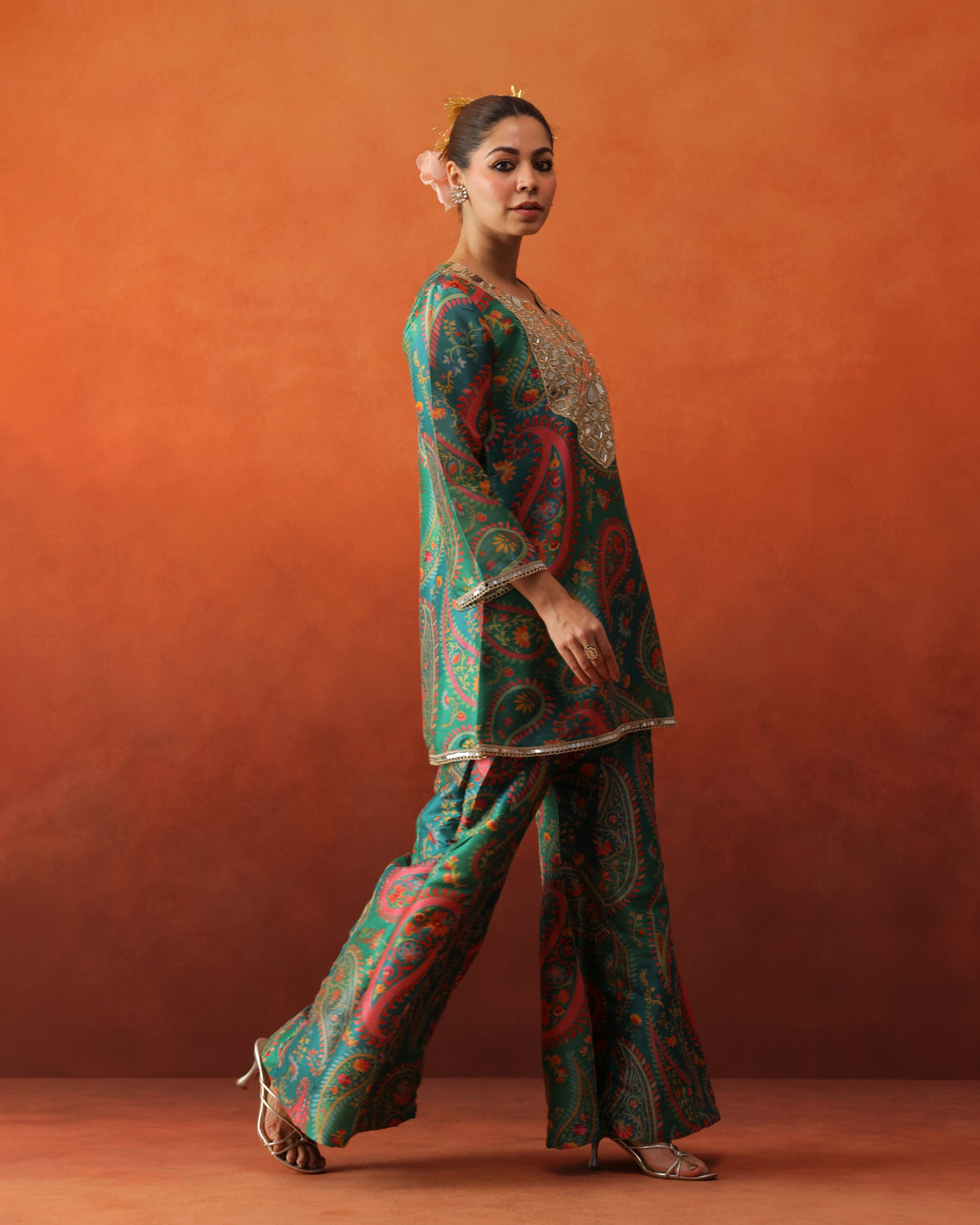 Falak - Bell Bottom Pants Set