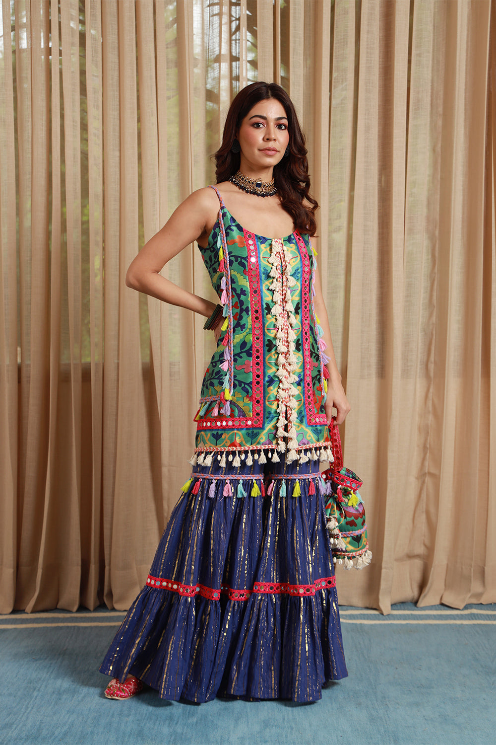 BLUE - RAAYA GHARARA SET