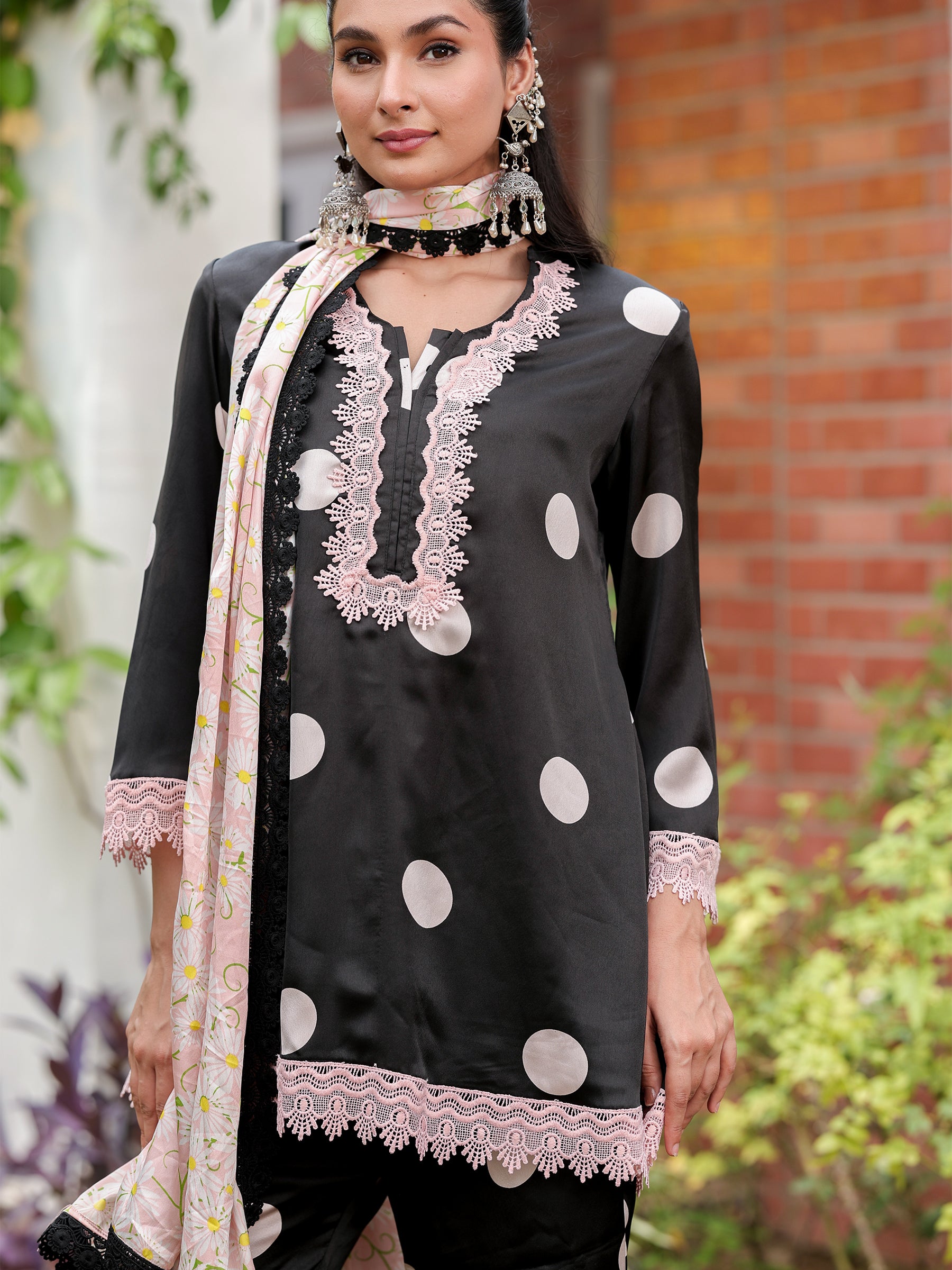 Keya – Bell Bottom Pants Set with Dupatta