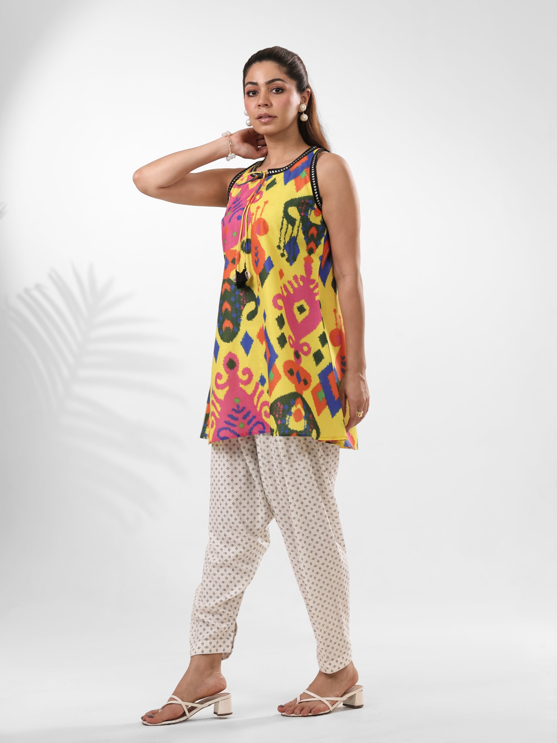 Yellow Rosalia - Printed Farshi Salwar Set