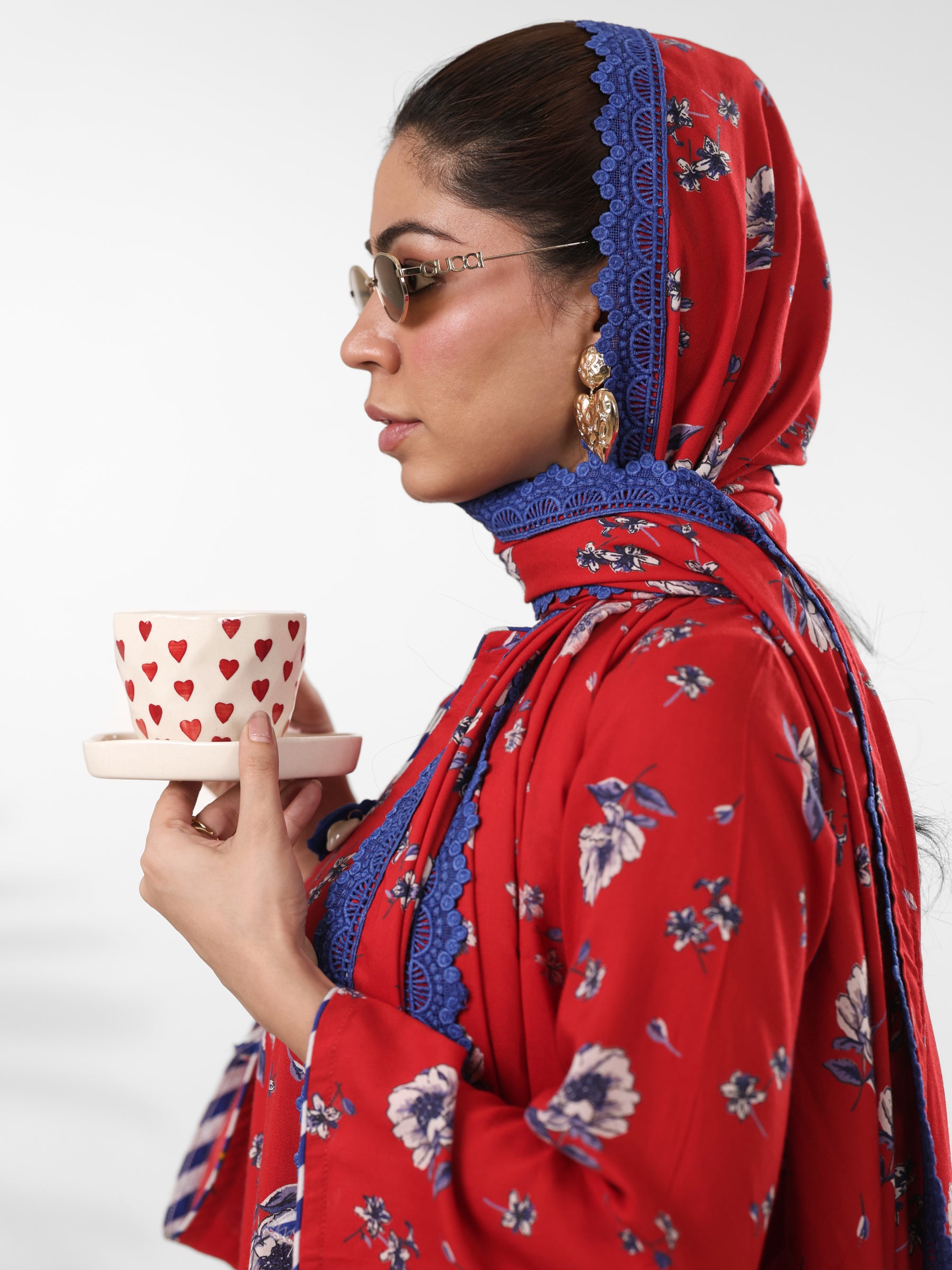 Red Scarlet - Farshi Salwar Set