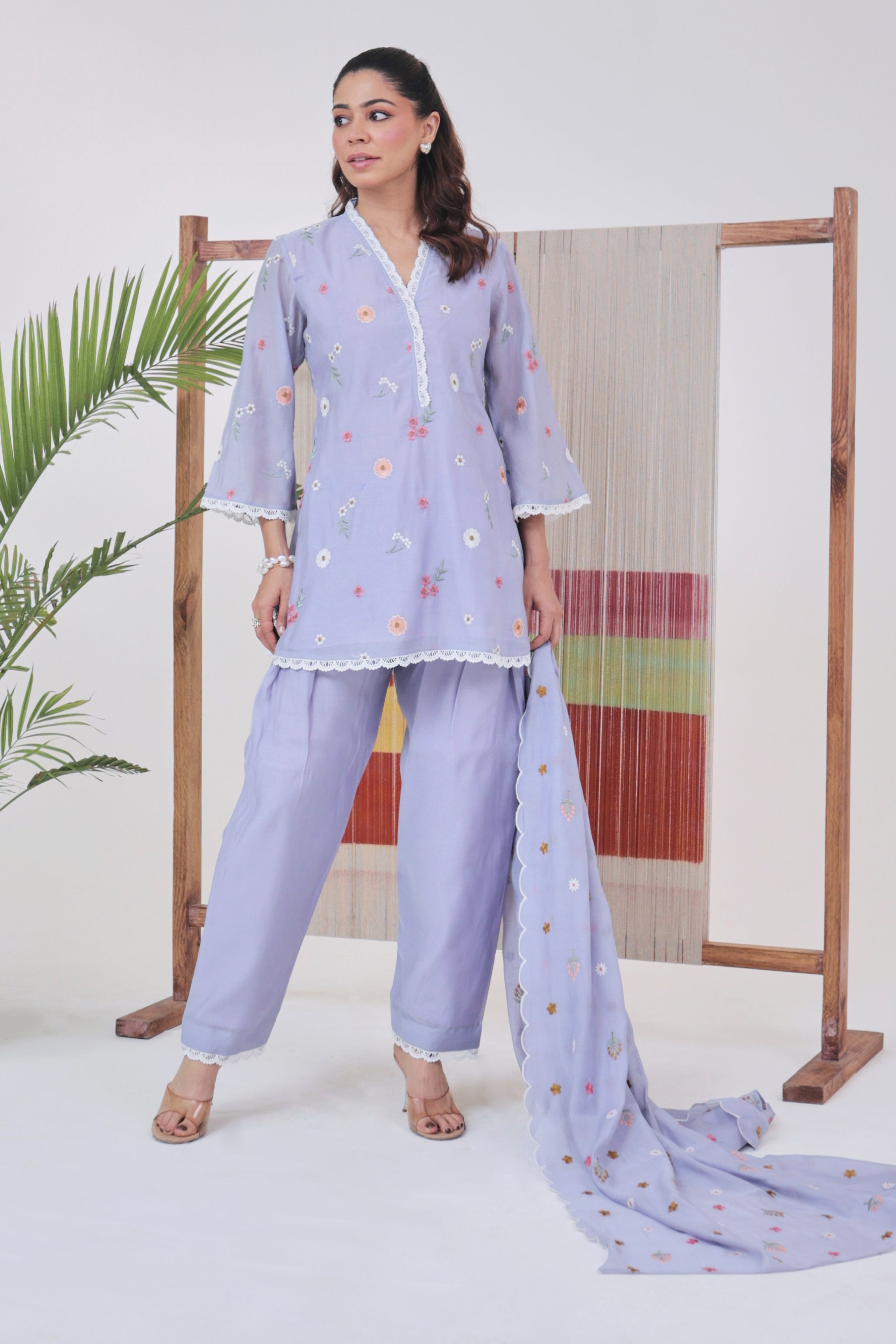 Celest - Embroidered Farshi Salwar Set