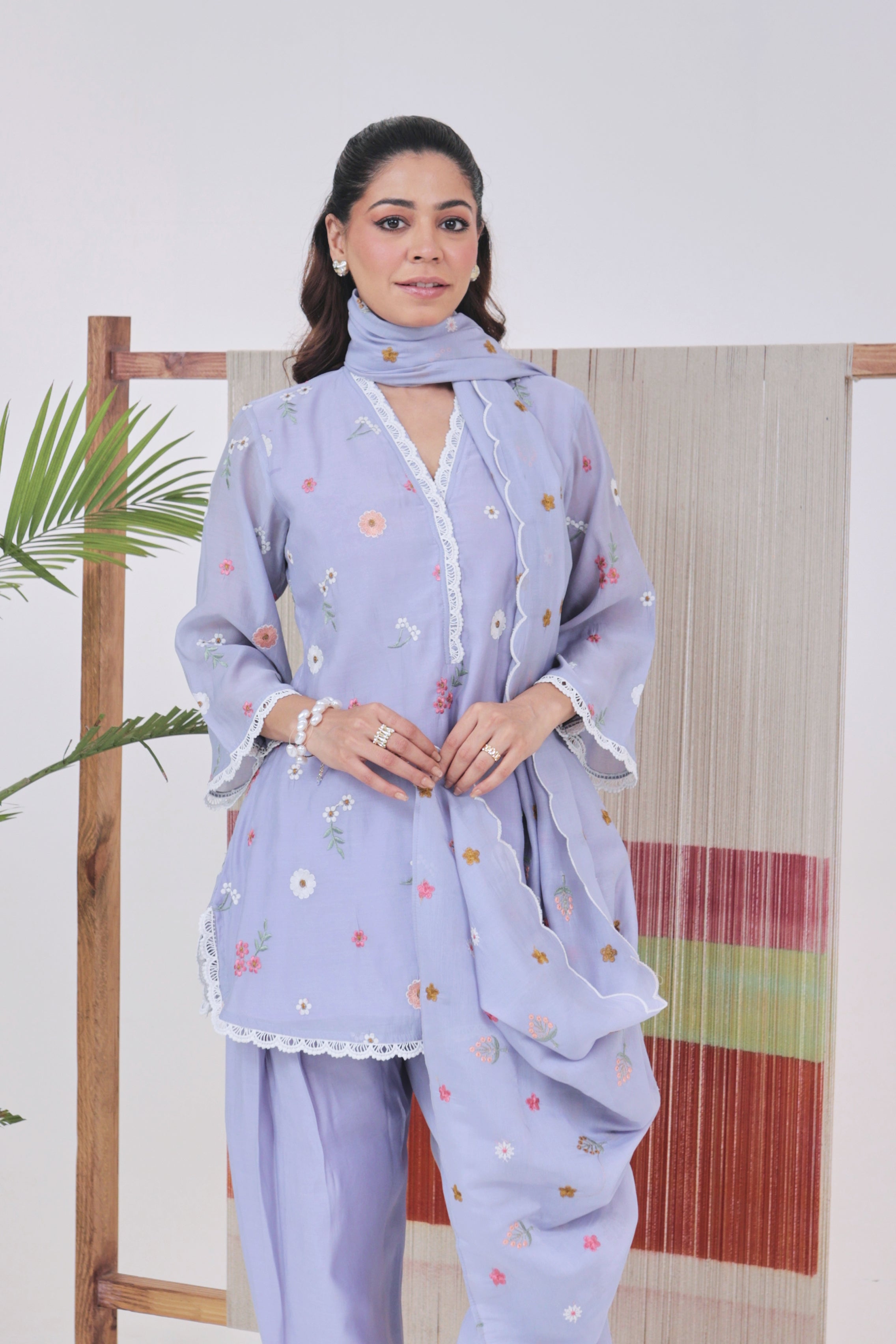 Celest - Embroidered Farshi Salwar Set