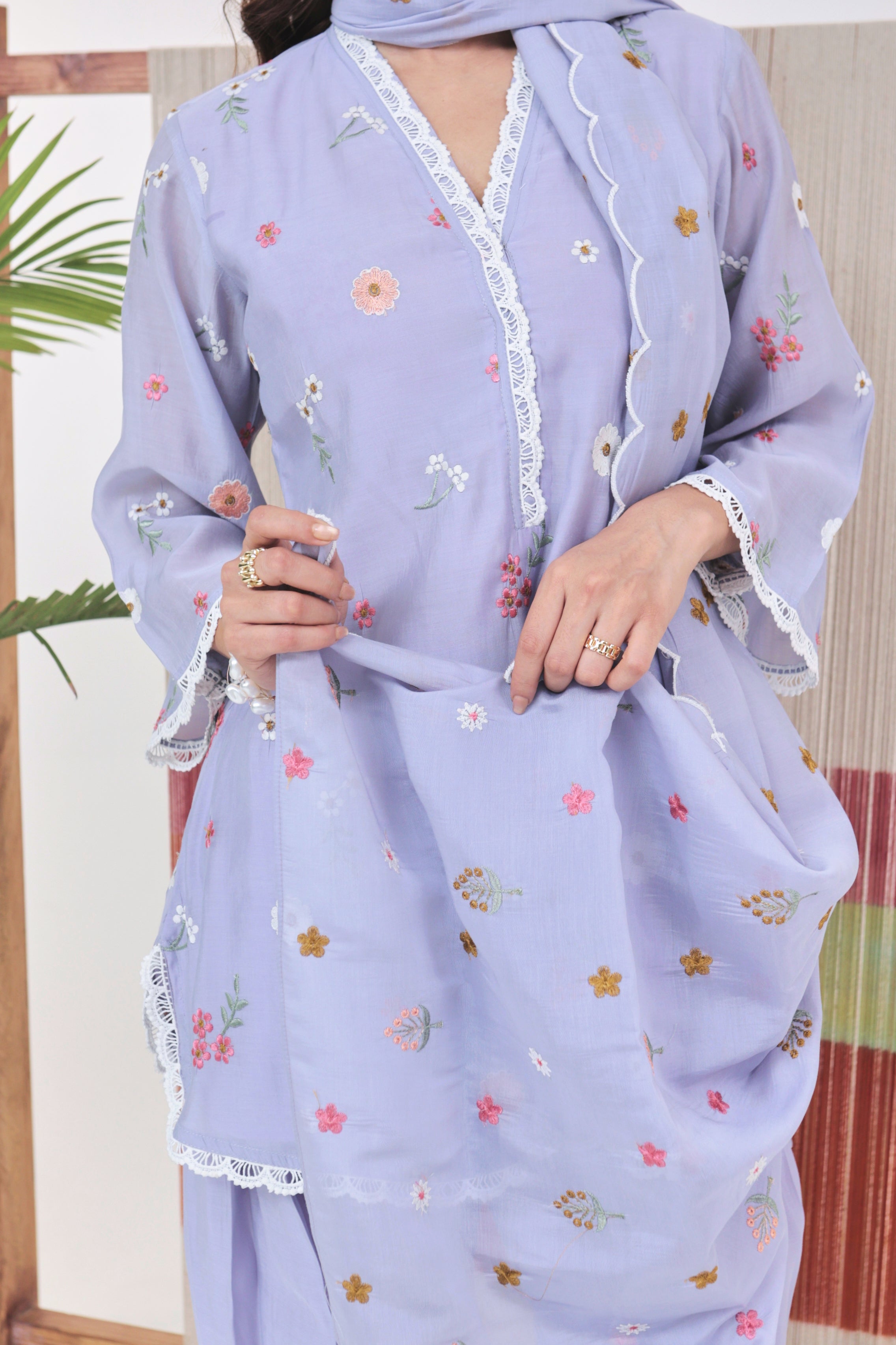 Celest - Embroidered Farshi Salwar Set