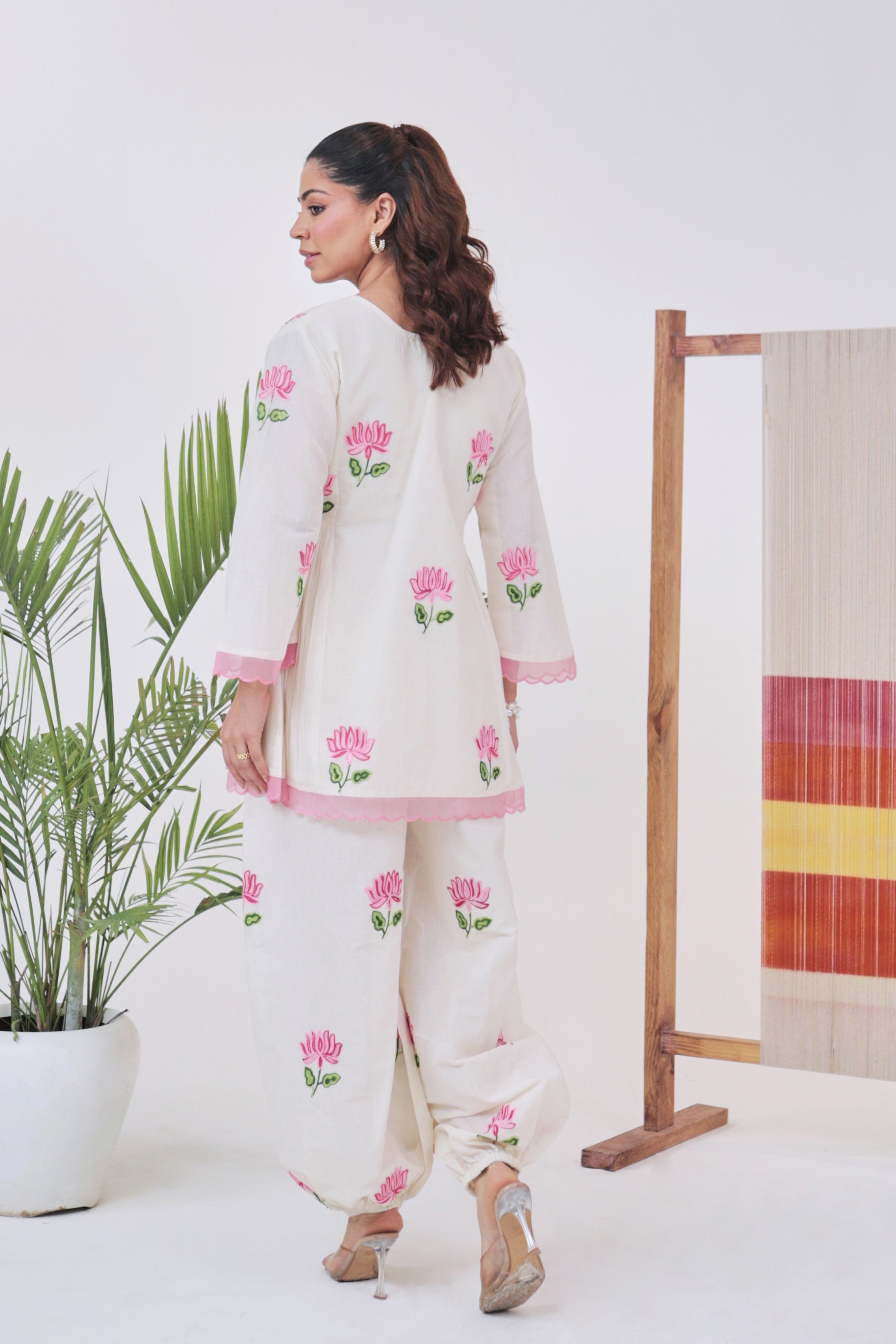 Camellia - Embroidered Balloon Pant set