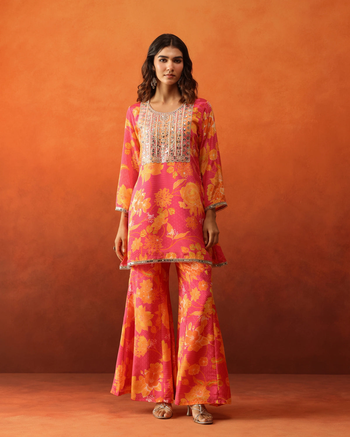 Rangrez - Bell Bottom Pants Set
