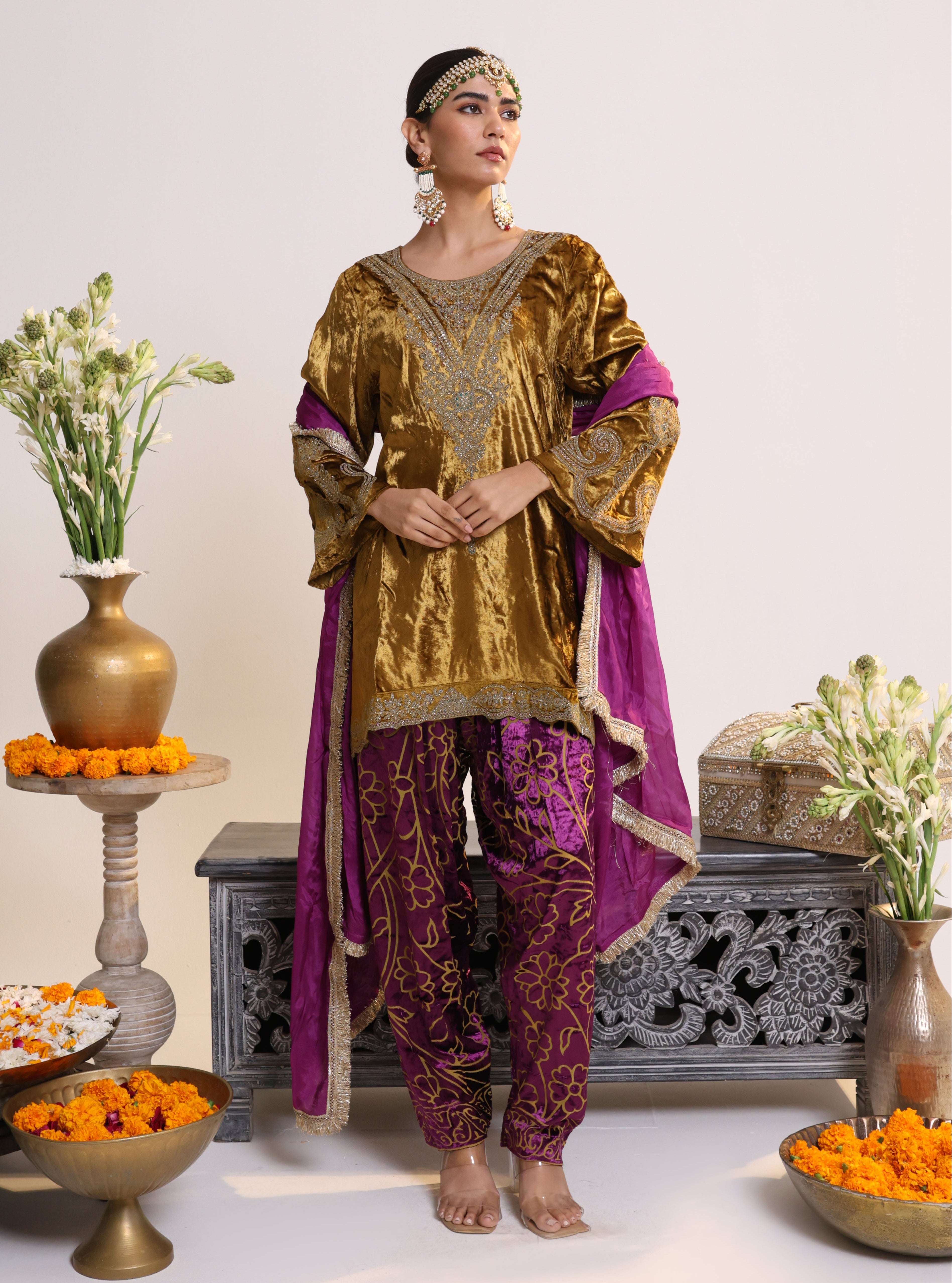 Parizaad – Velvet Farshi Salwar Suit
