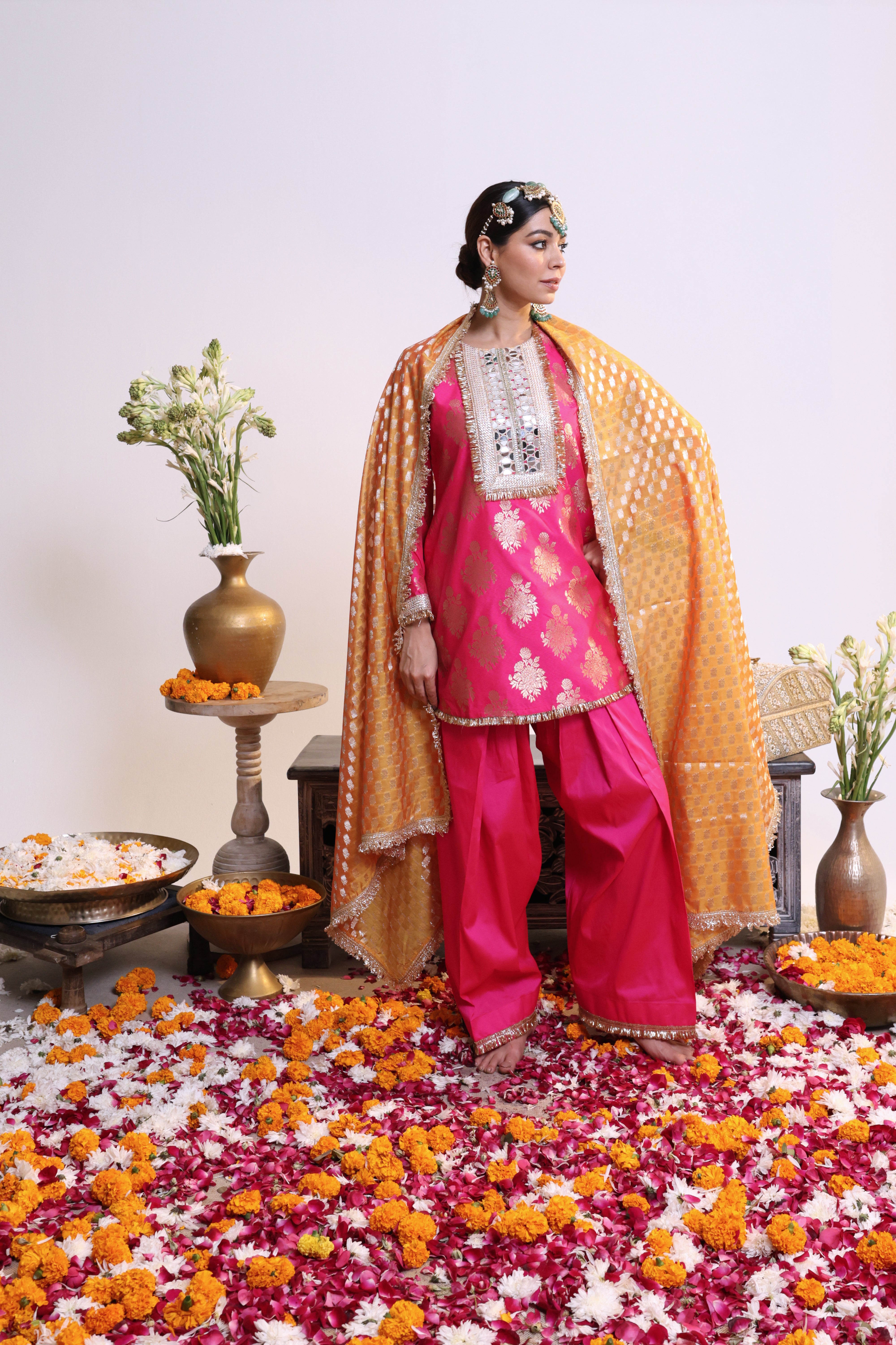 Pink Zarqa –Farshi Salwar Suit