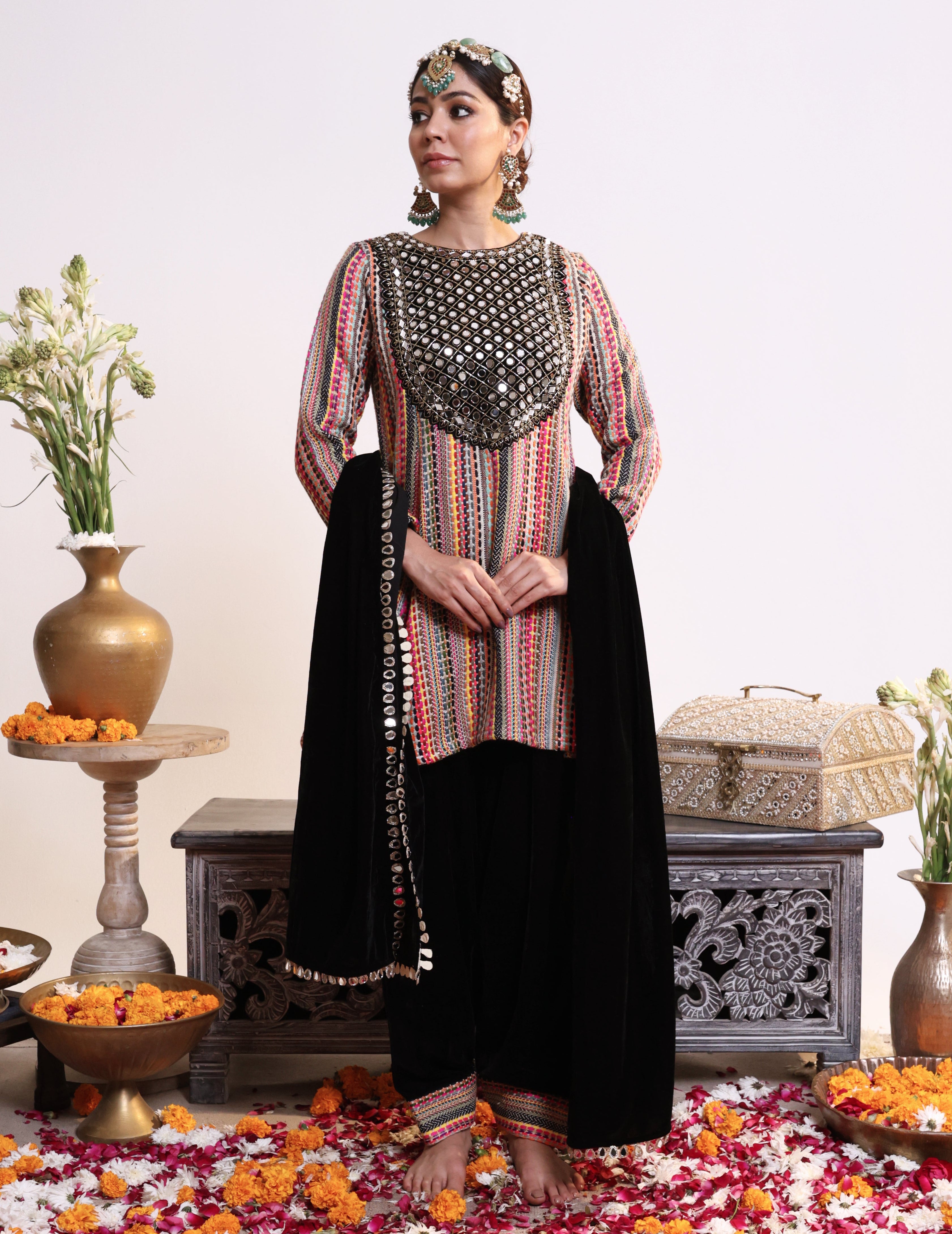 Zarmina – Velvet Farshi Salwar Suit
