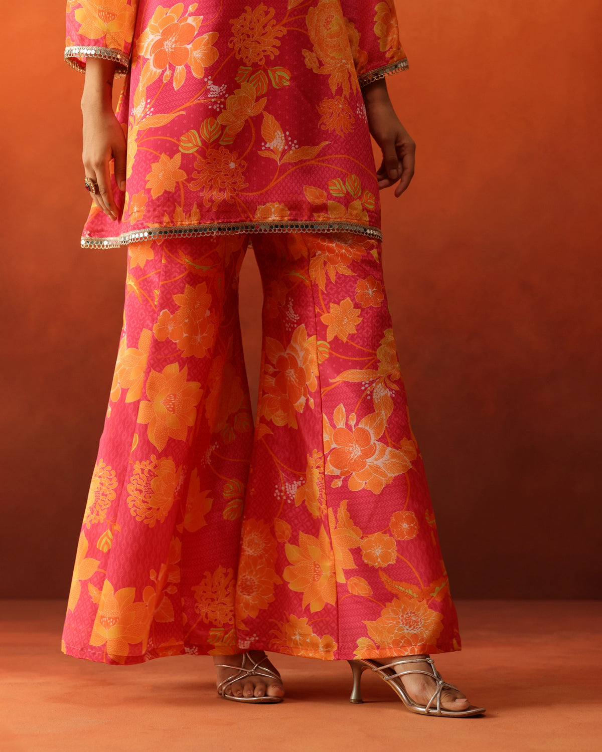 Rangrez - Bell Bottom Pants Set