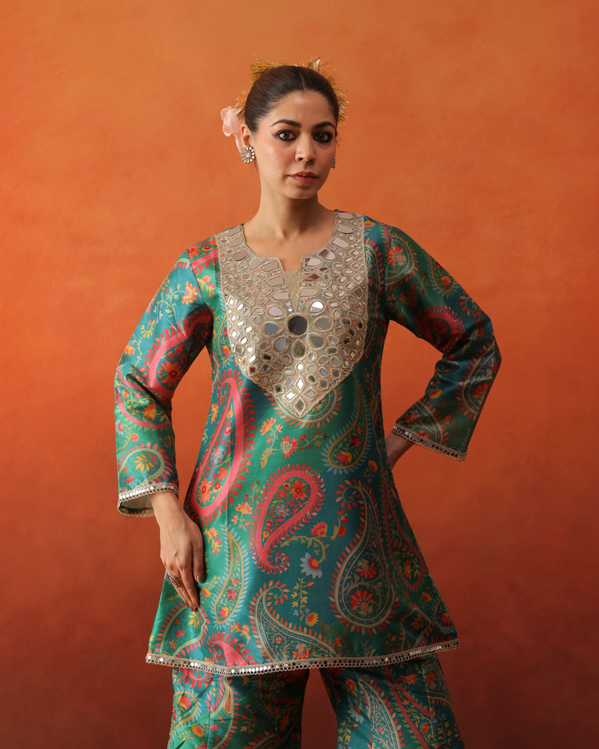 Falak - Bell Bottom Pants Set