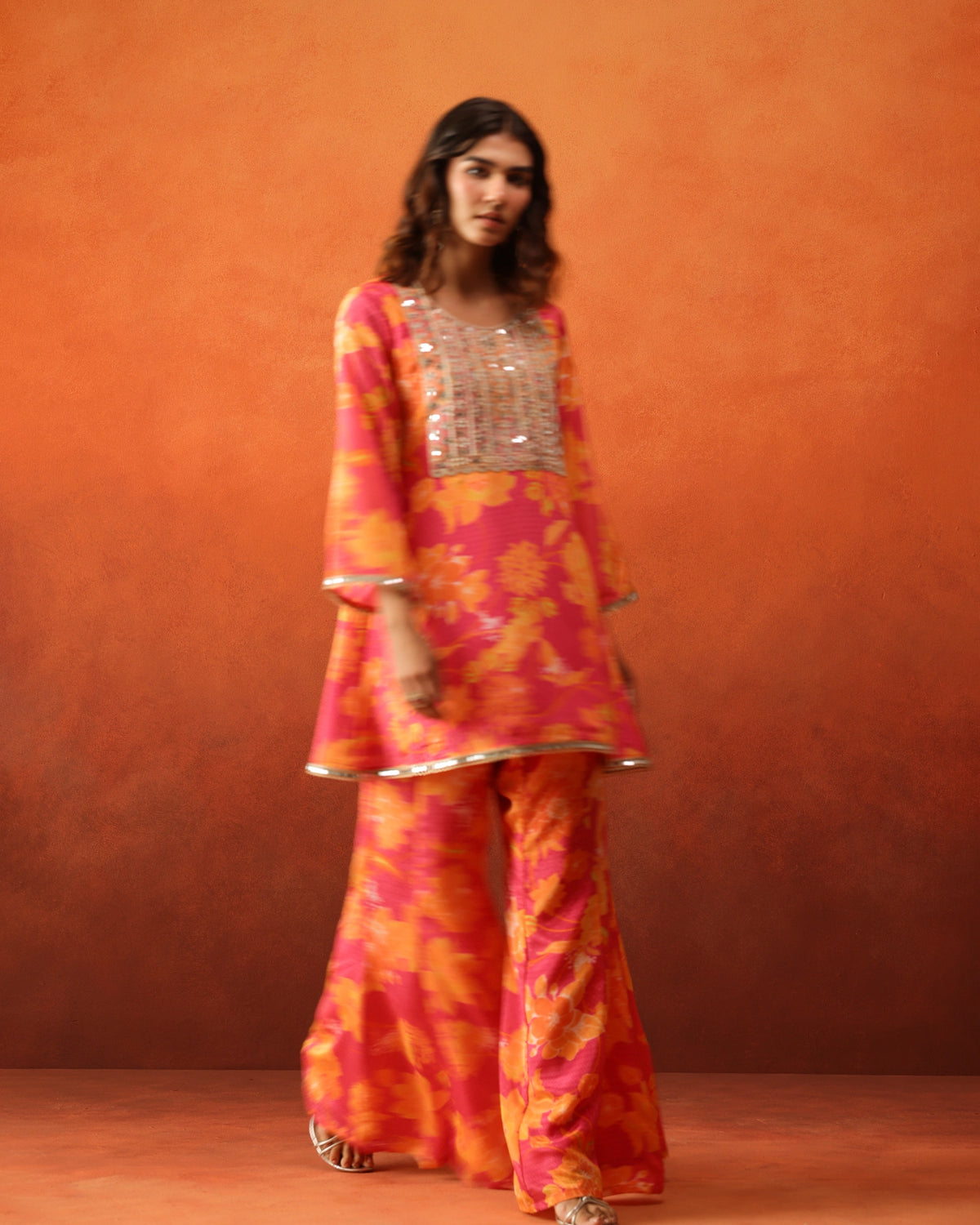Rangrez - Bell Bottom Pants Set