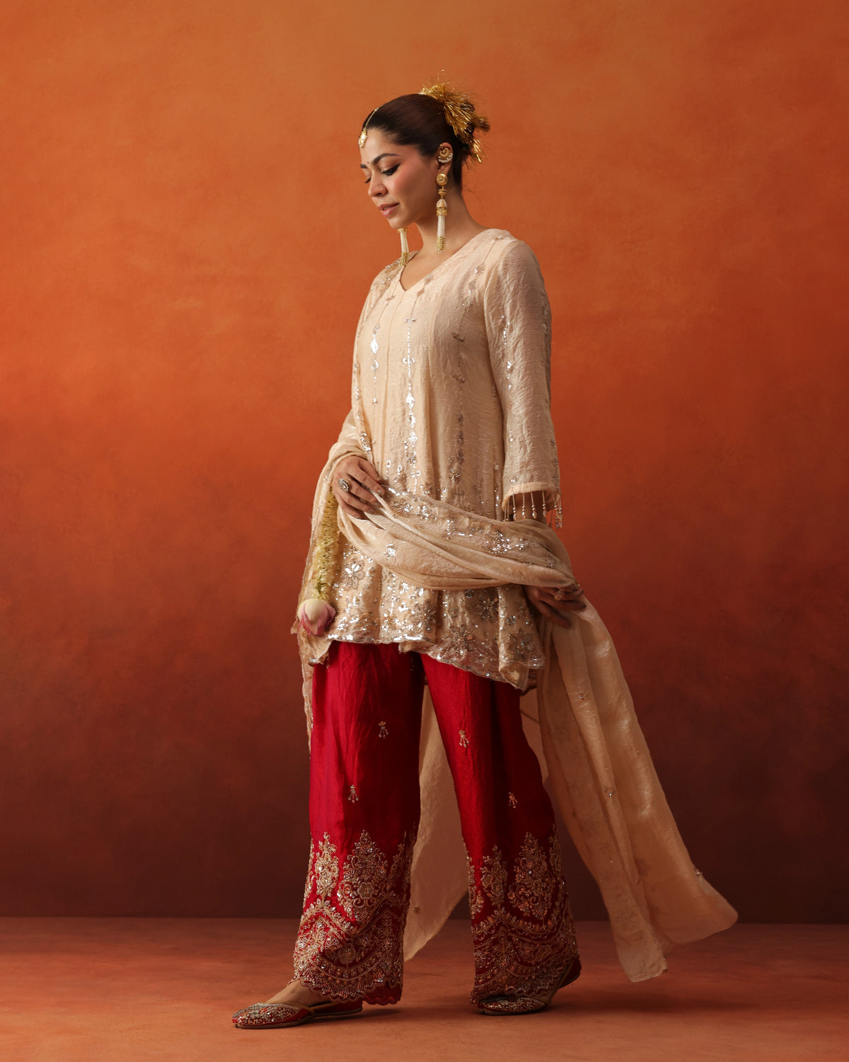 Jahanara - Farshi Pants With Dupatta