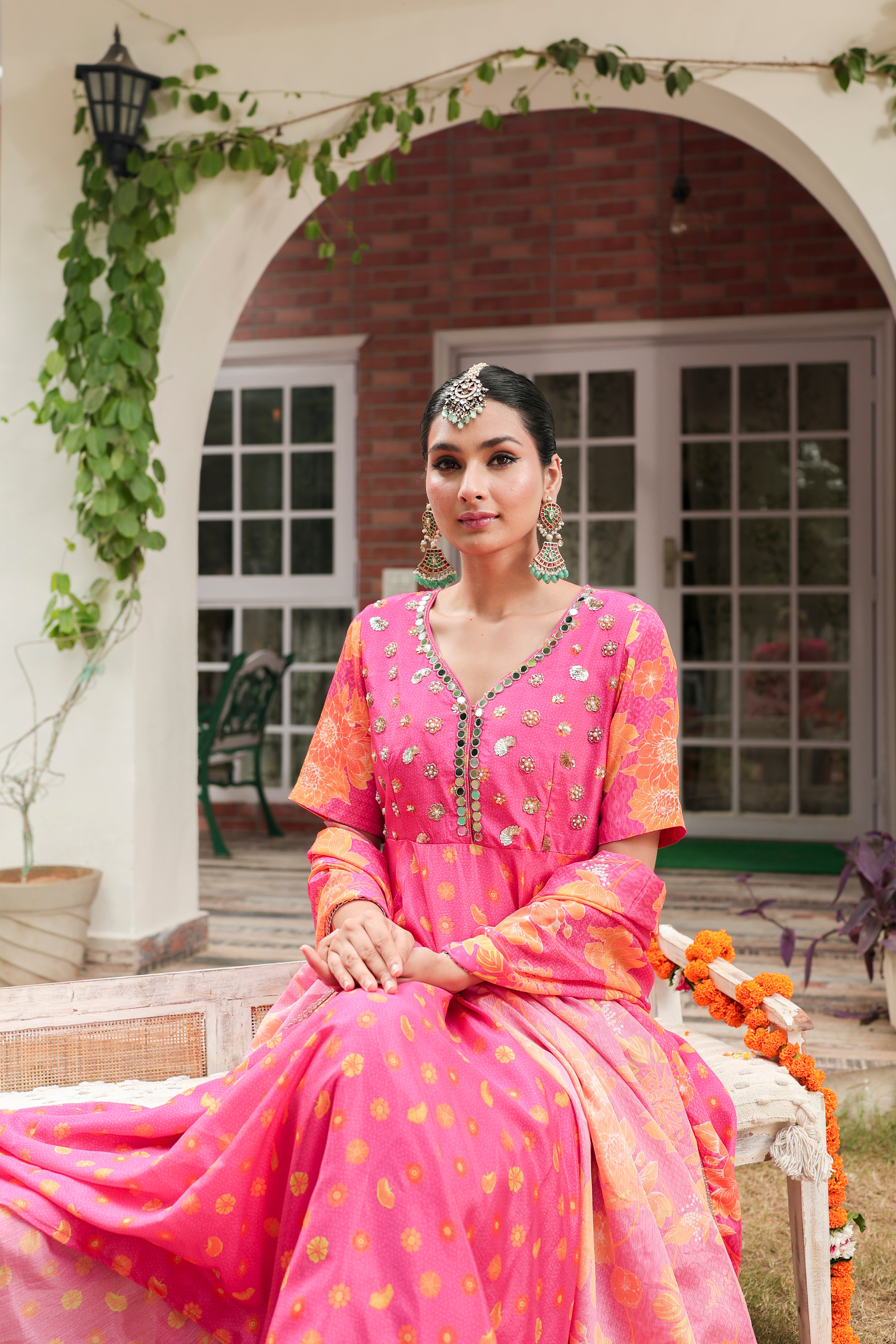 Vira - Anarkali and Flared Pants and Dupatta