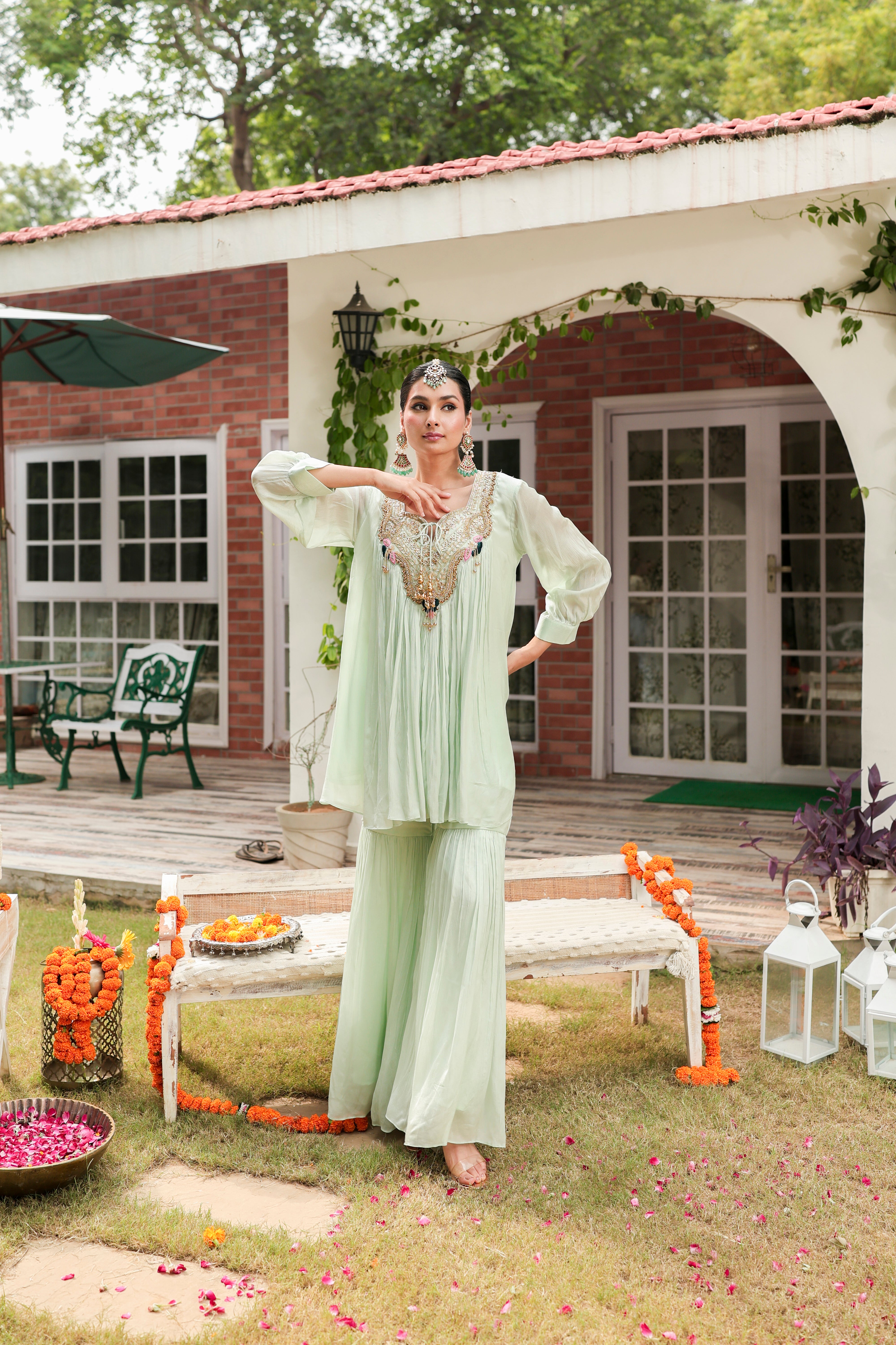 Aima - Kurta and Gharara Set