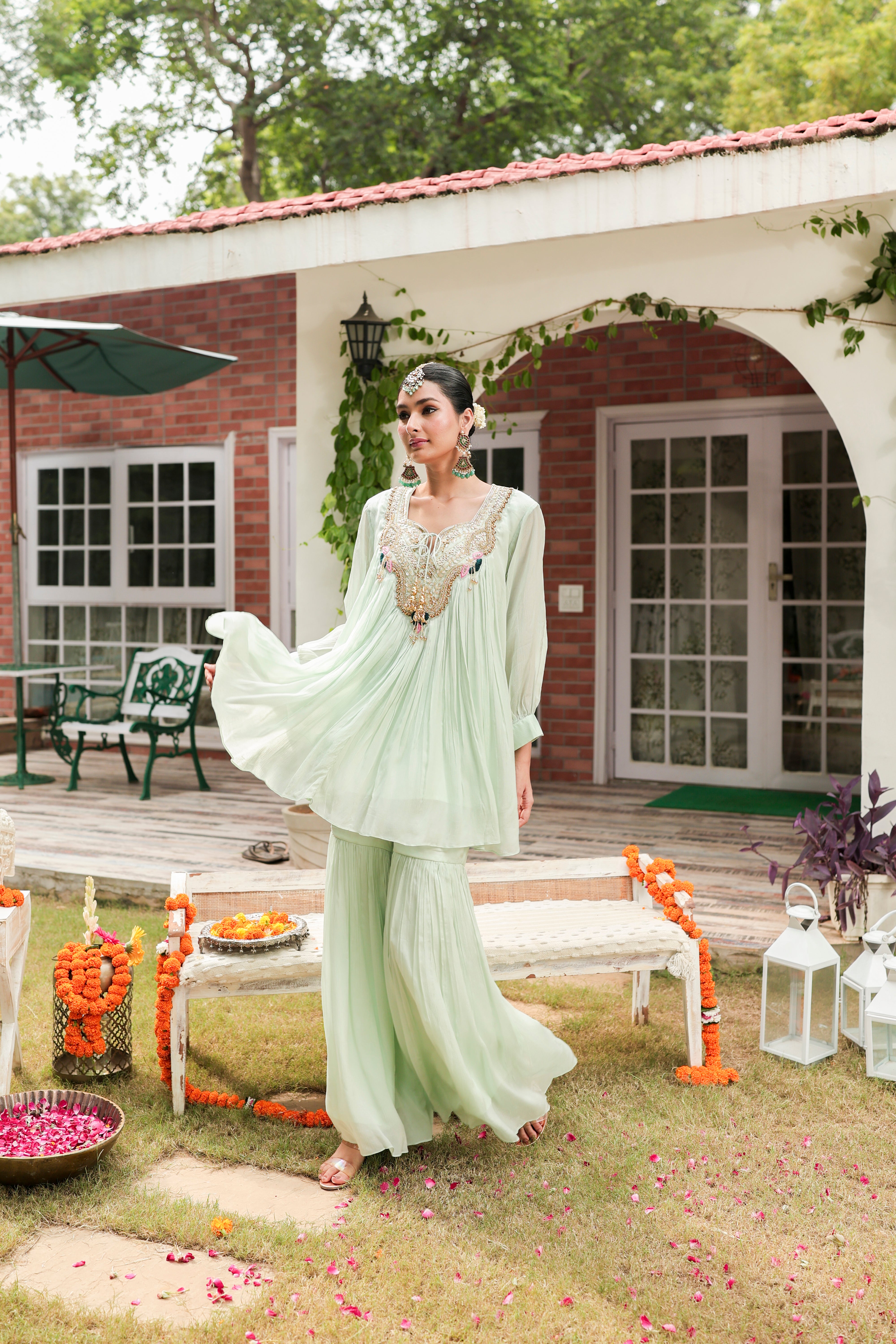 Aima - Kurta and Gharara Set