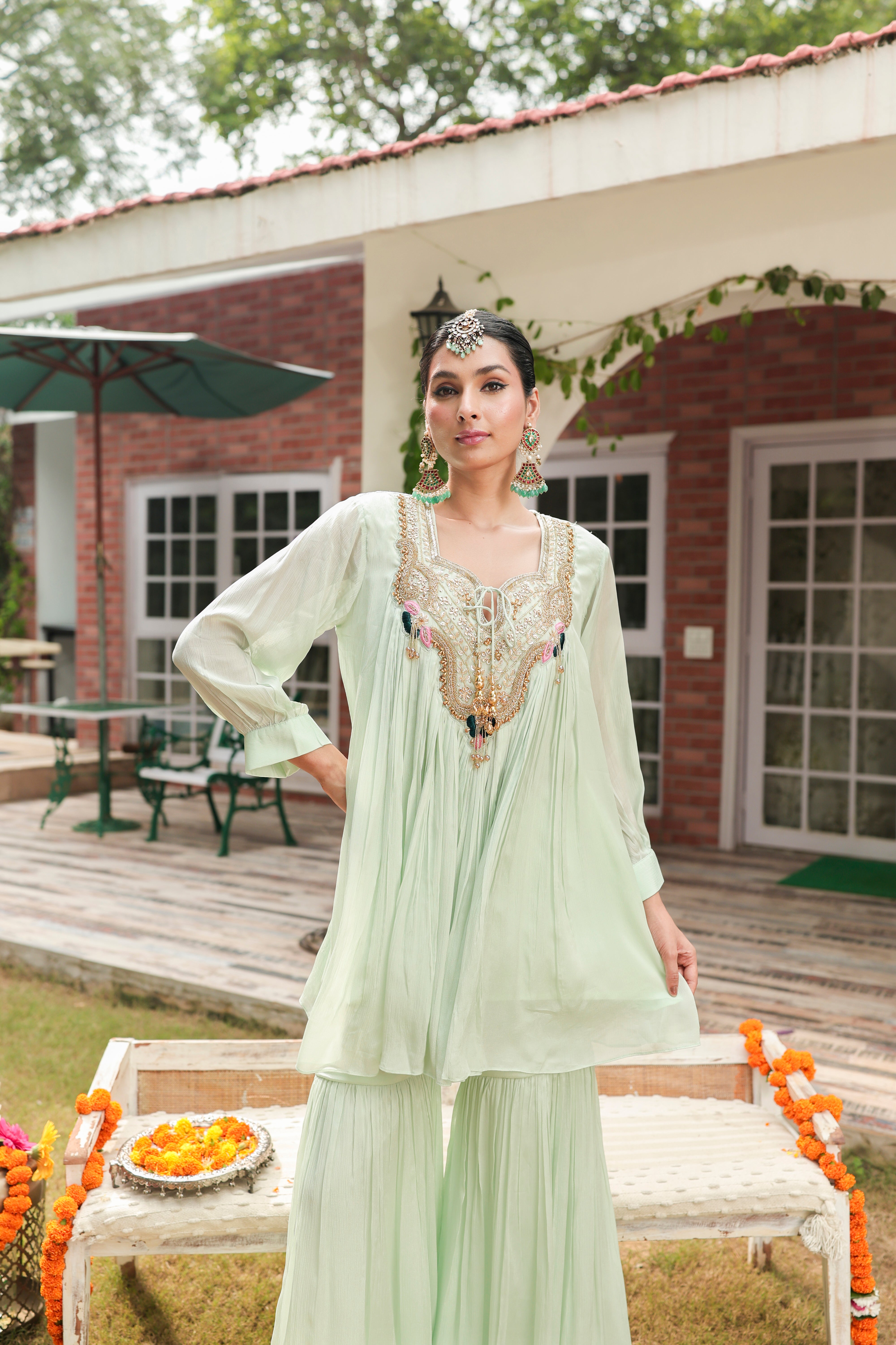Aima - Kurta and Gharara Set