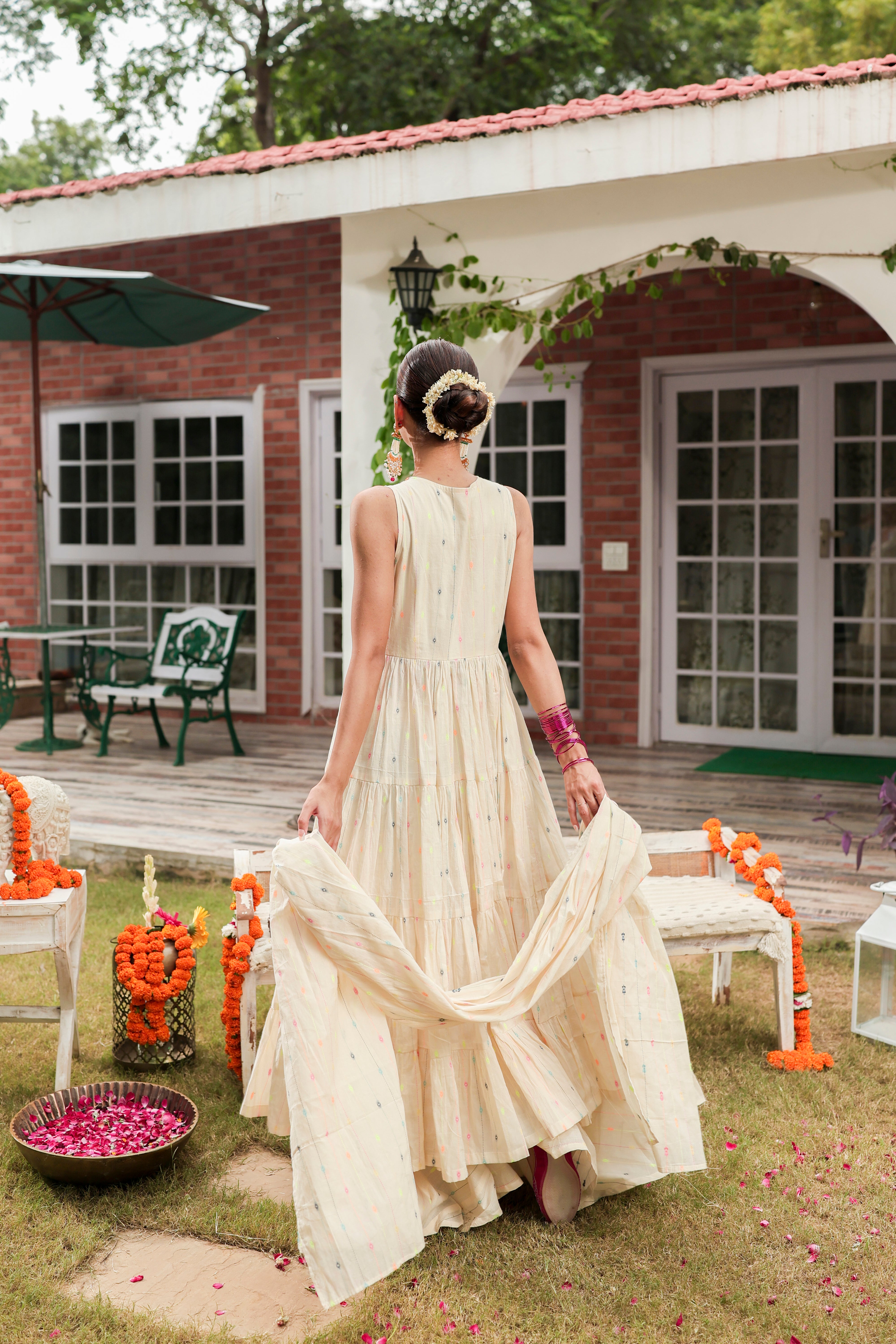 Rafi - Anarkali and Flared Pants and Dupatta