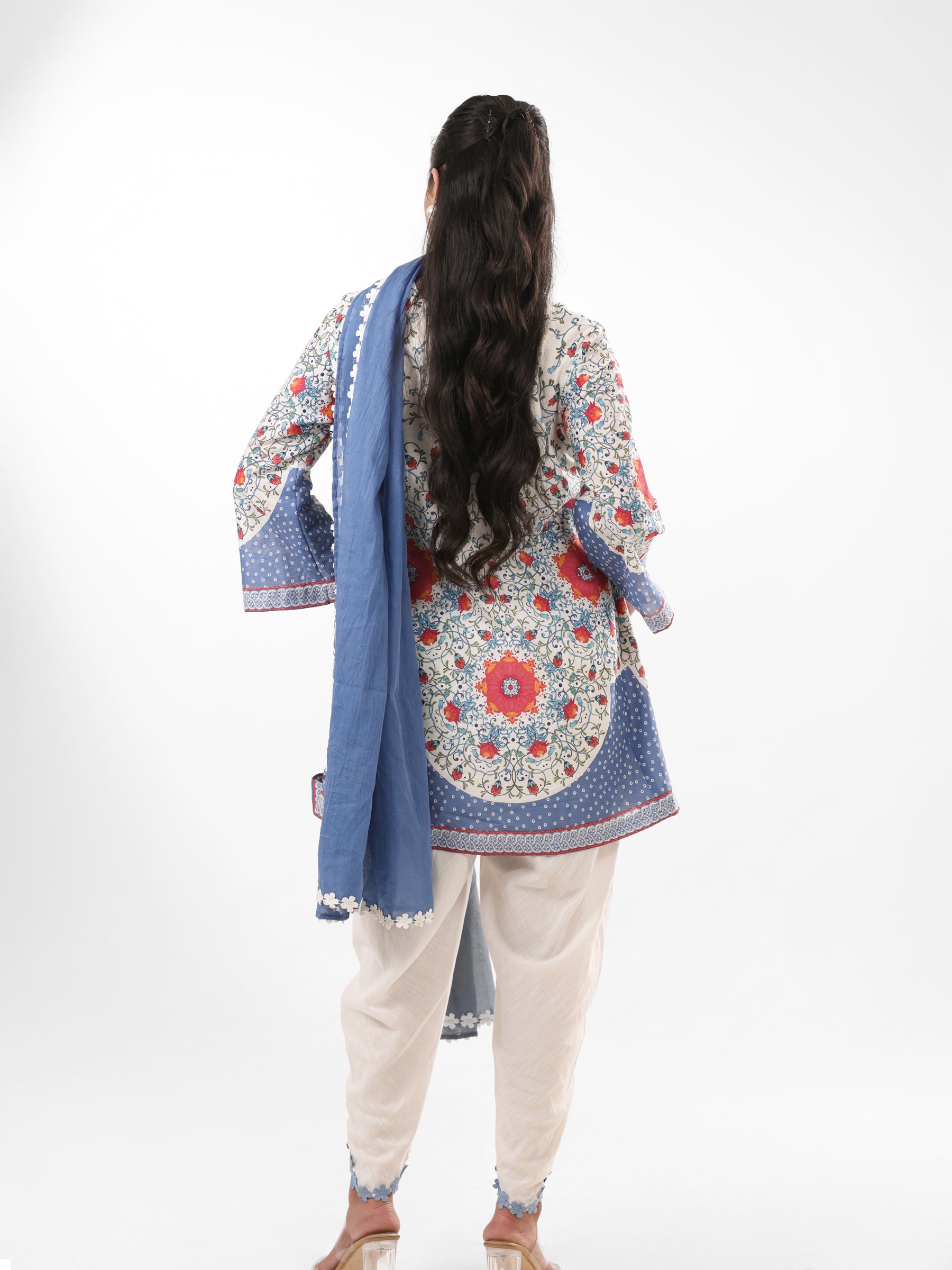 Aster - Printed Dhoti Set