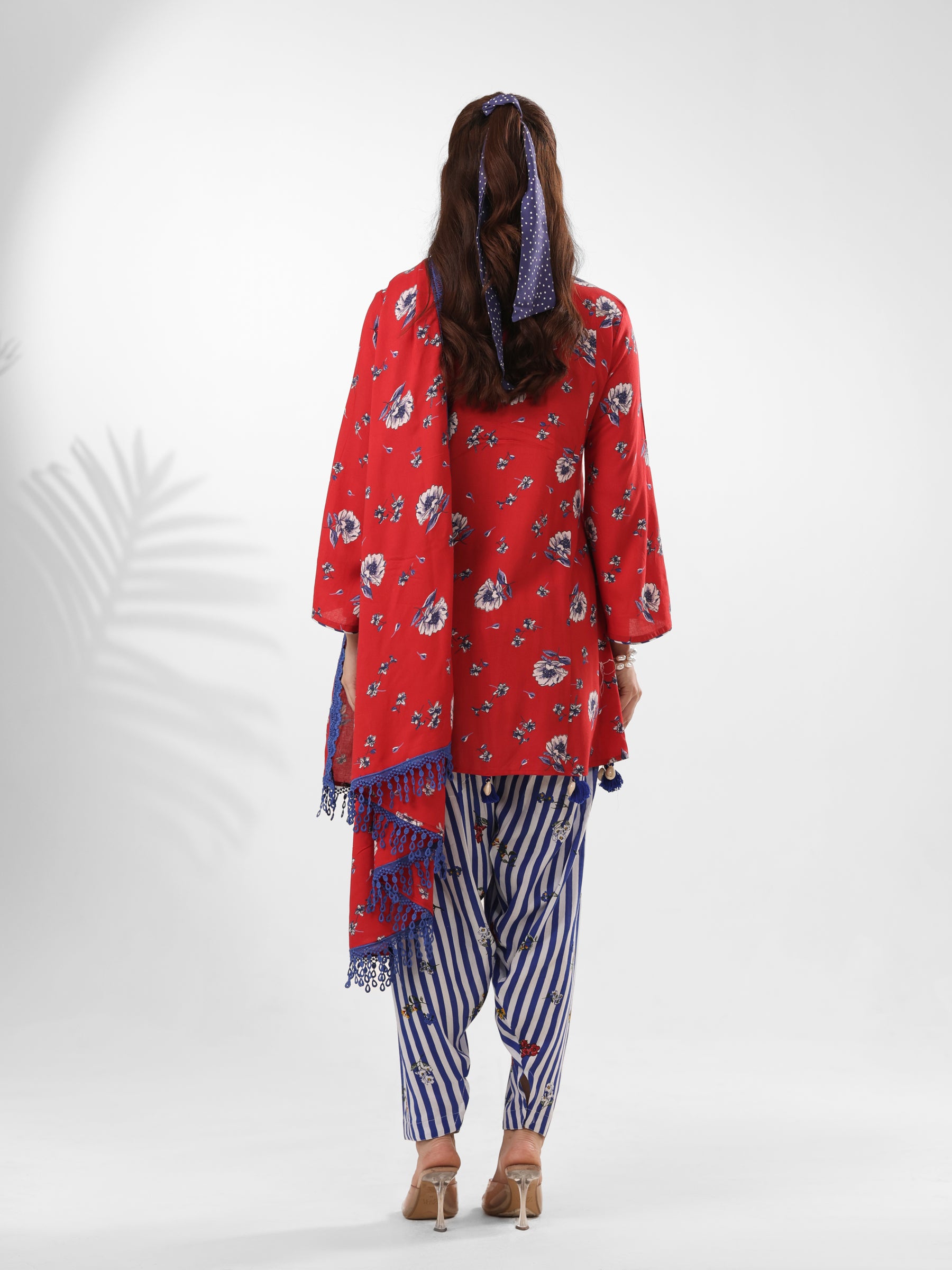 Red Scarlet - Farshi Salwar Set