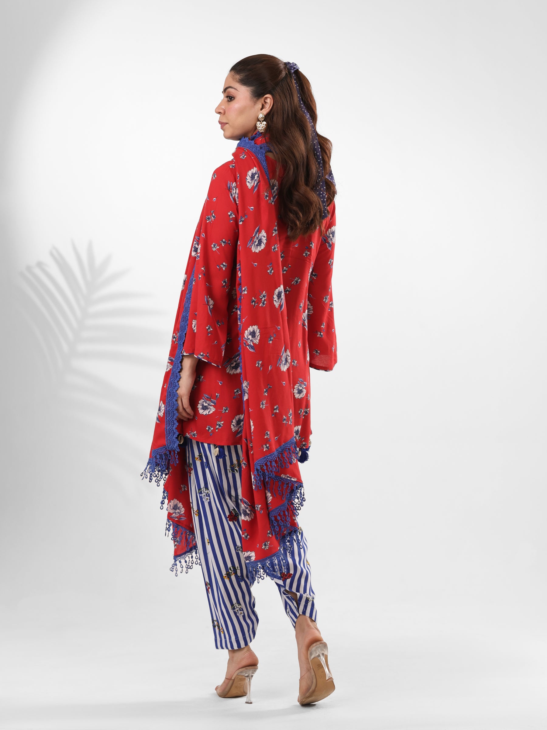 Red Scarlet - Farshi Salwar Set