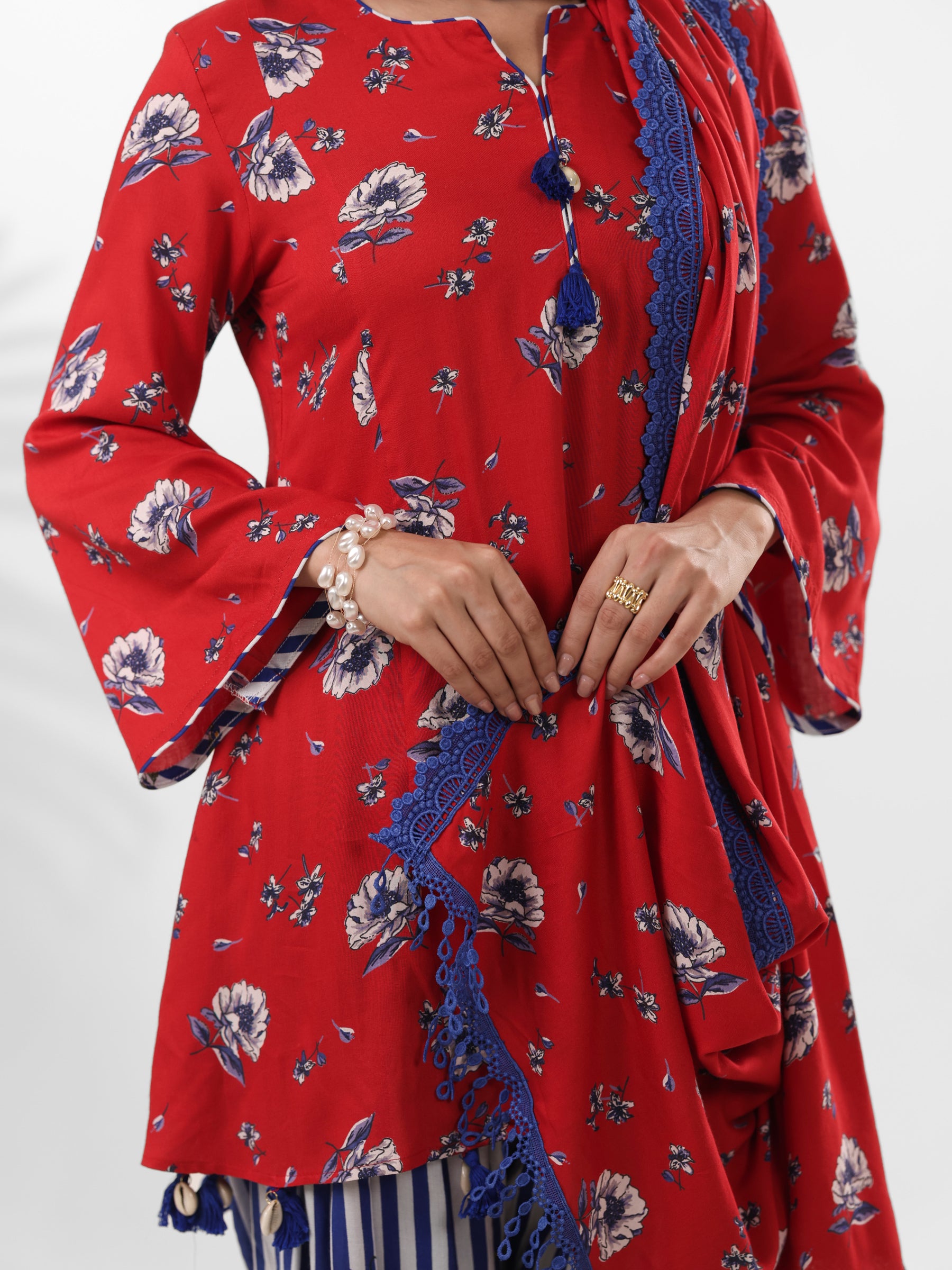 Red Scarlet - Farshi Salwar Set